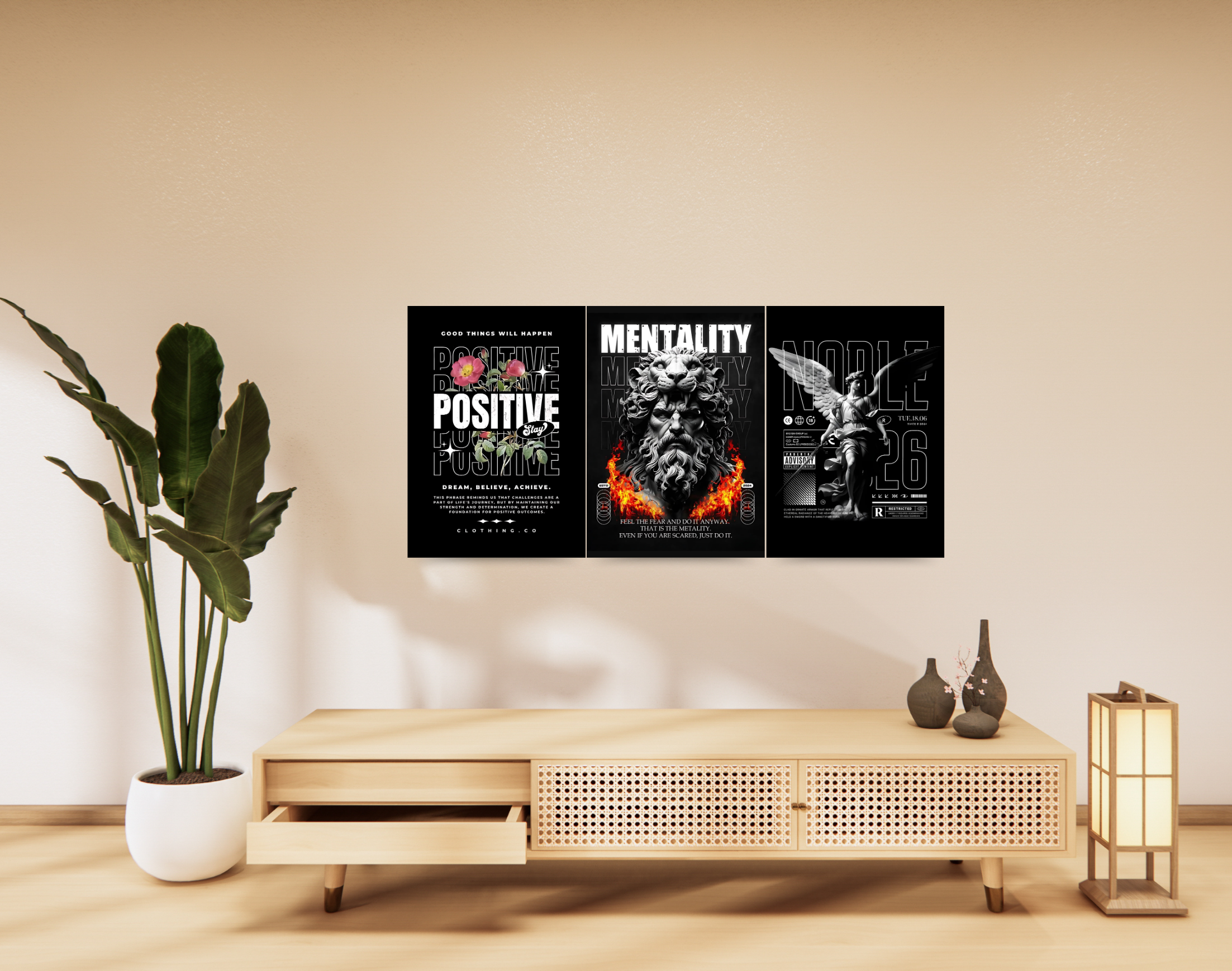 "PERSONALITY THEME"- Shiny & Sturdy Metallic Poster Art That Pops & Sticks