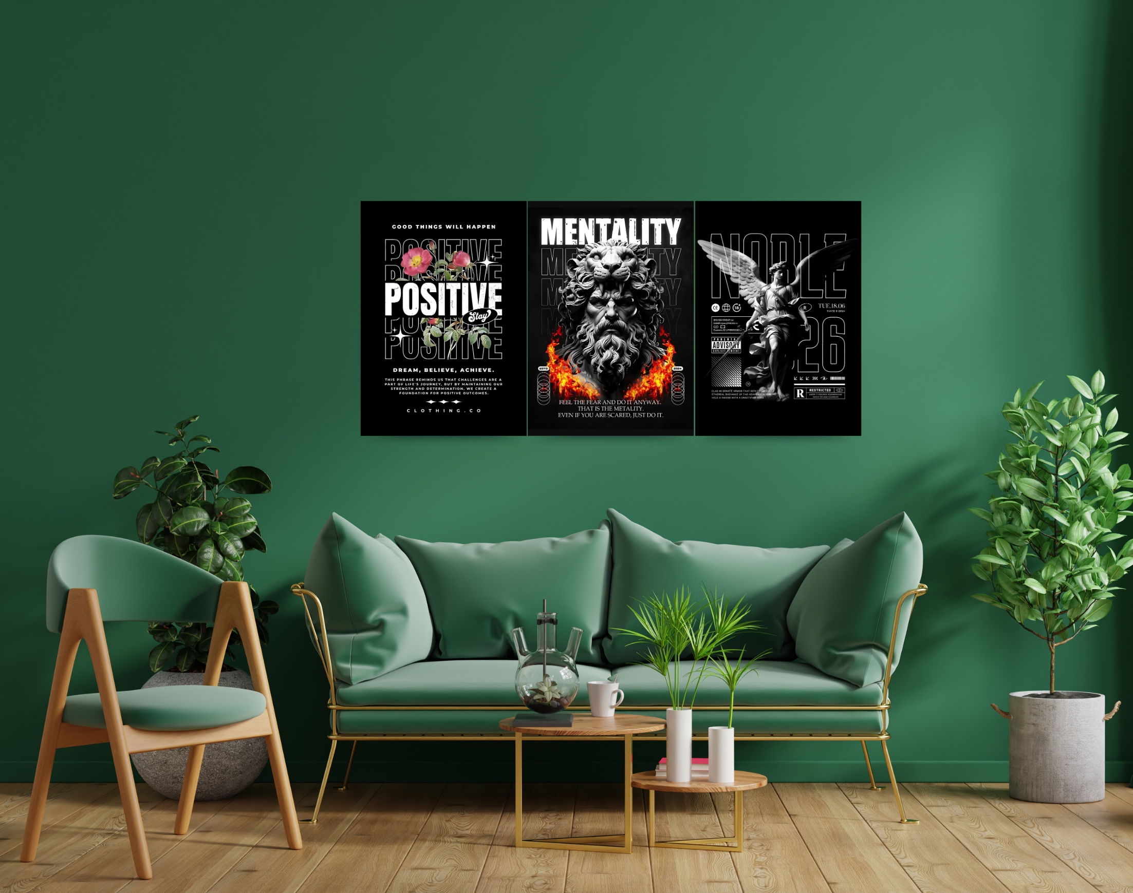 "PERSONALITY THEME"- Shiny & Sturdy Metallic Poster Art That Pops & Sticks