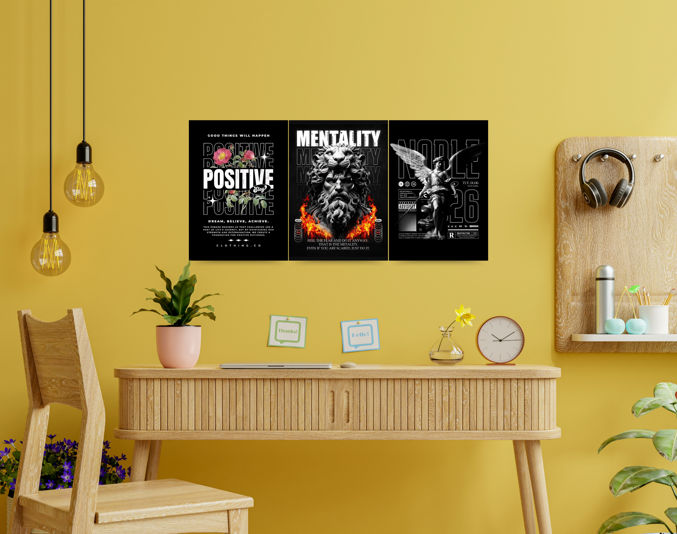 "PERSONALITY THEME"- Shiny & Sturdy Metallic Poster Art That Pops & Sticks