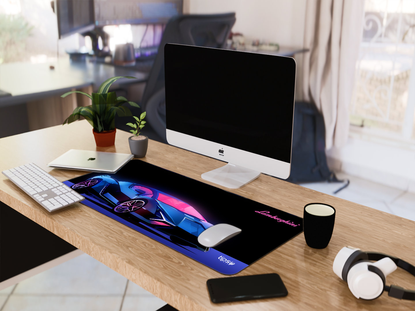"LAMBORGINI-THE ULTIMATE CAR" Gaming Mousepad- Elevate Your Gaming Experience
