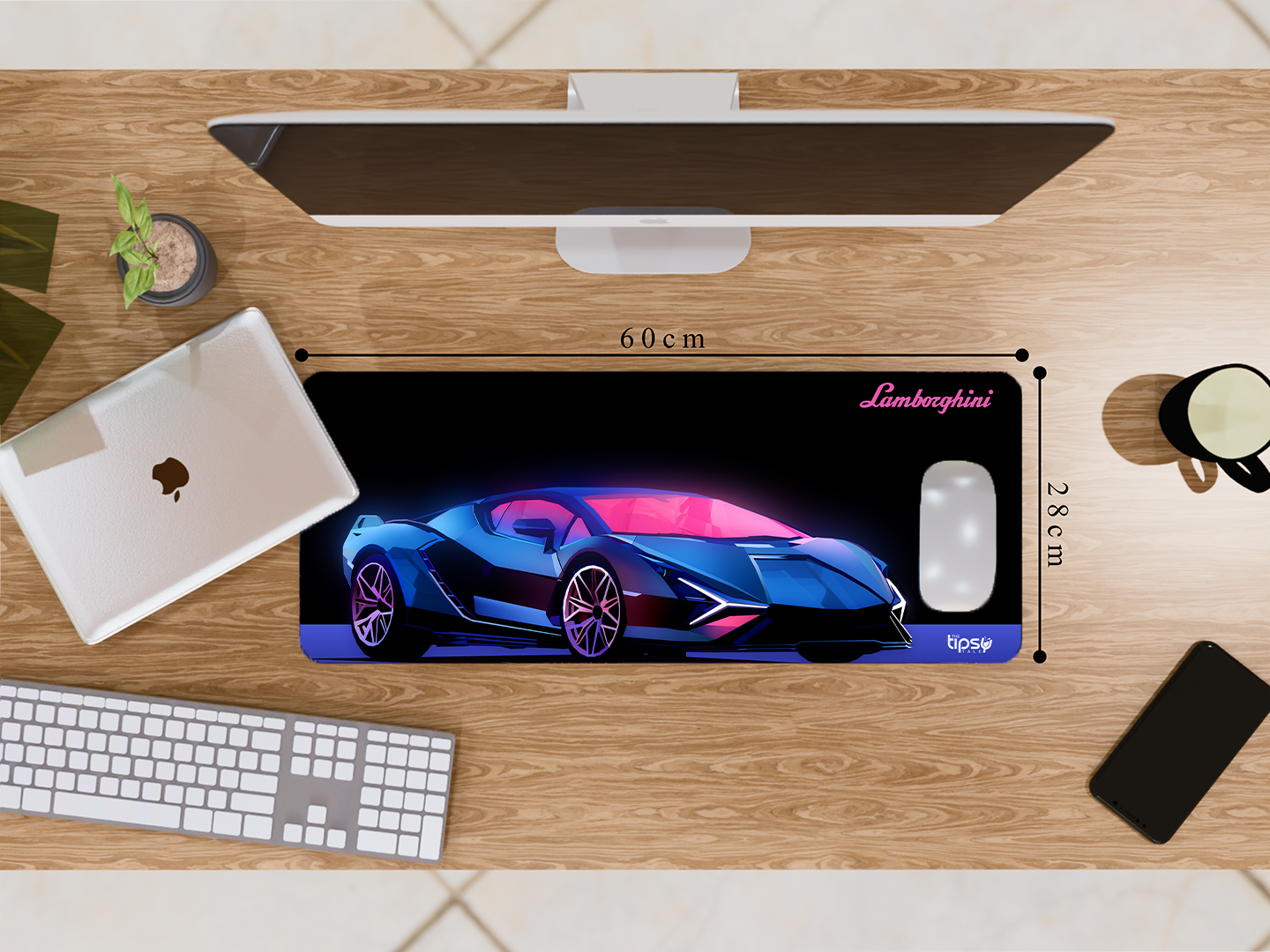 "LAMBORGINI-THE ULTIMATE CAR" Gaming Mousepad- Elevate Your Gaming Experience