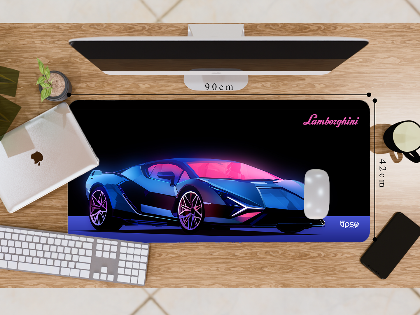 "LAMBORGINI-THE ULTIMATE CAR" Gaming Mousepad- Elevate Your Gaming Experience