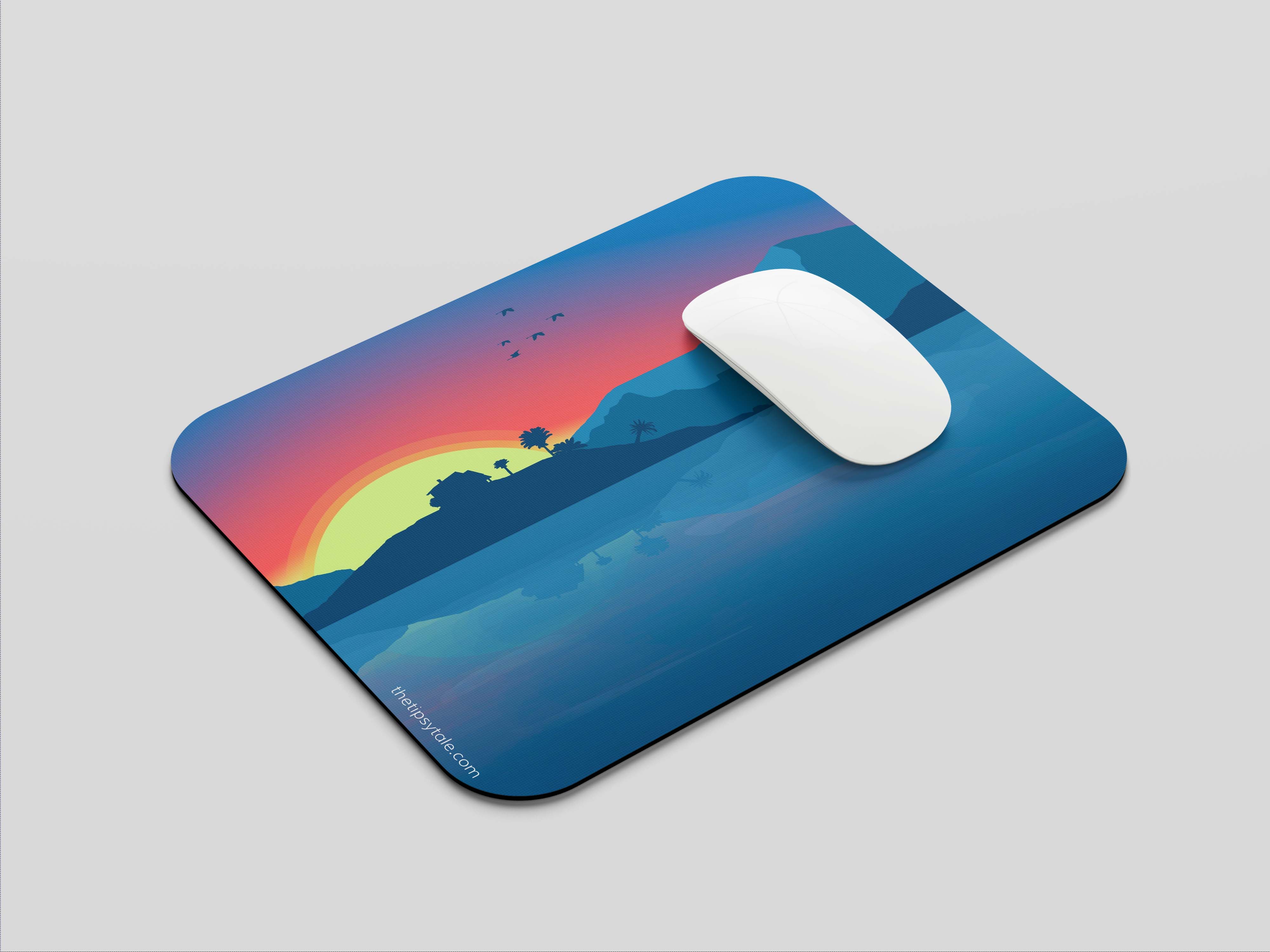 "ANIMATED NATURE VIEW" Mousepad Enhance Your Workspace with Style