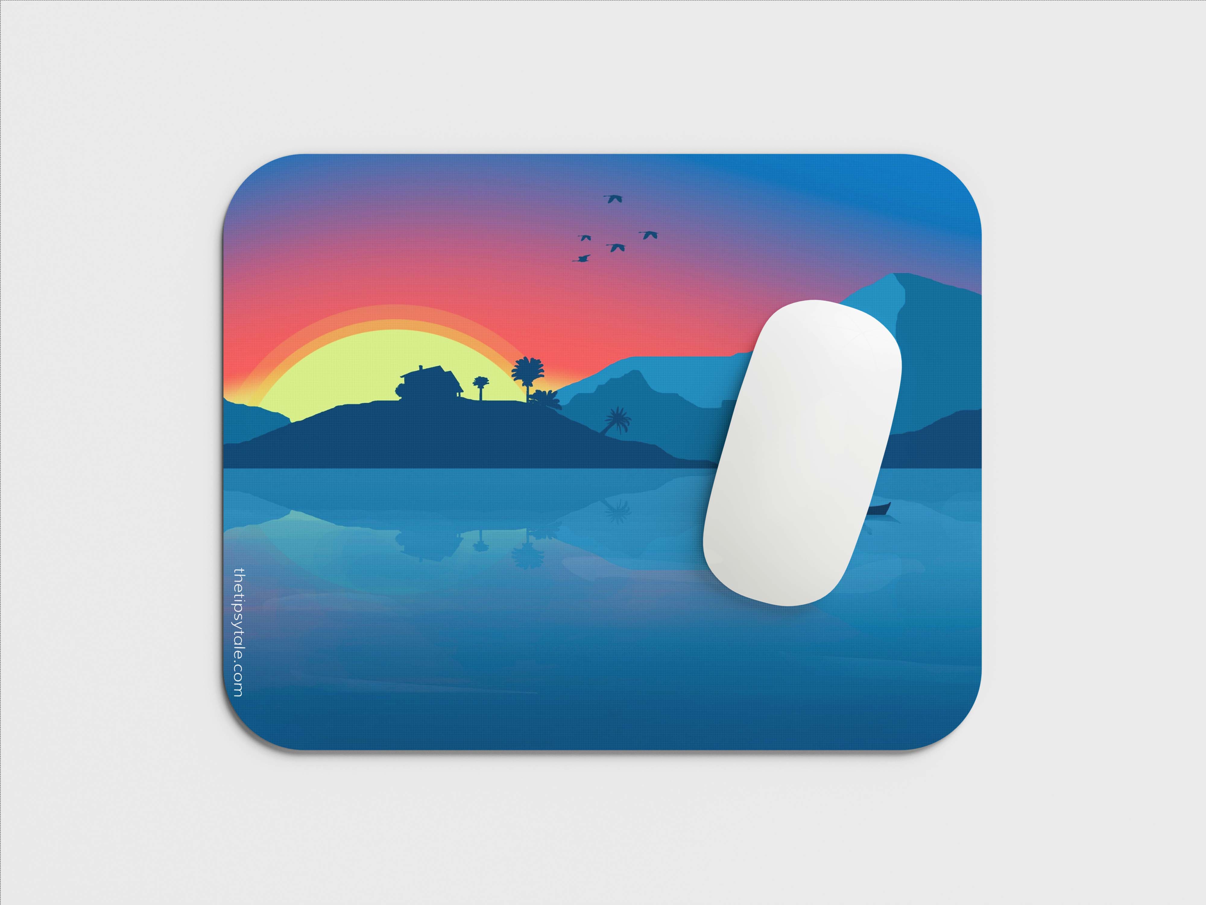 "ANIMATED NATURE VIEW" Mousepad Enhance Your Workspace with Style