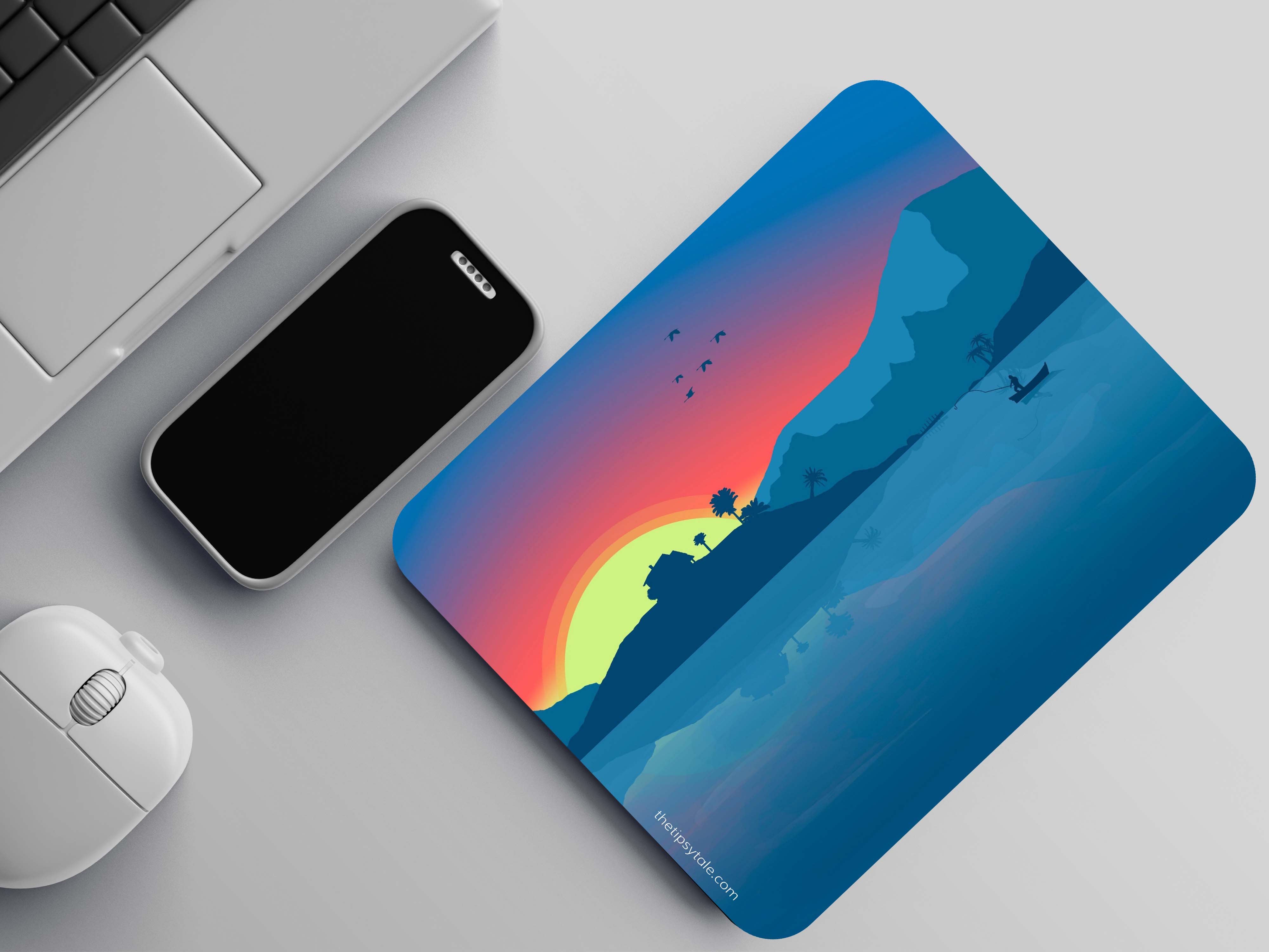 "ANIMATED NATURE VIEW" Mousepad Enhance Your Workspace with Style