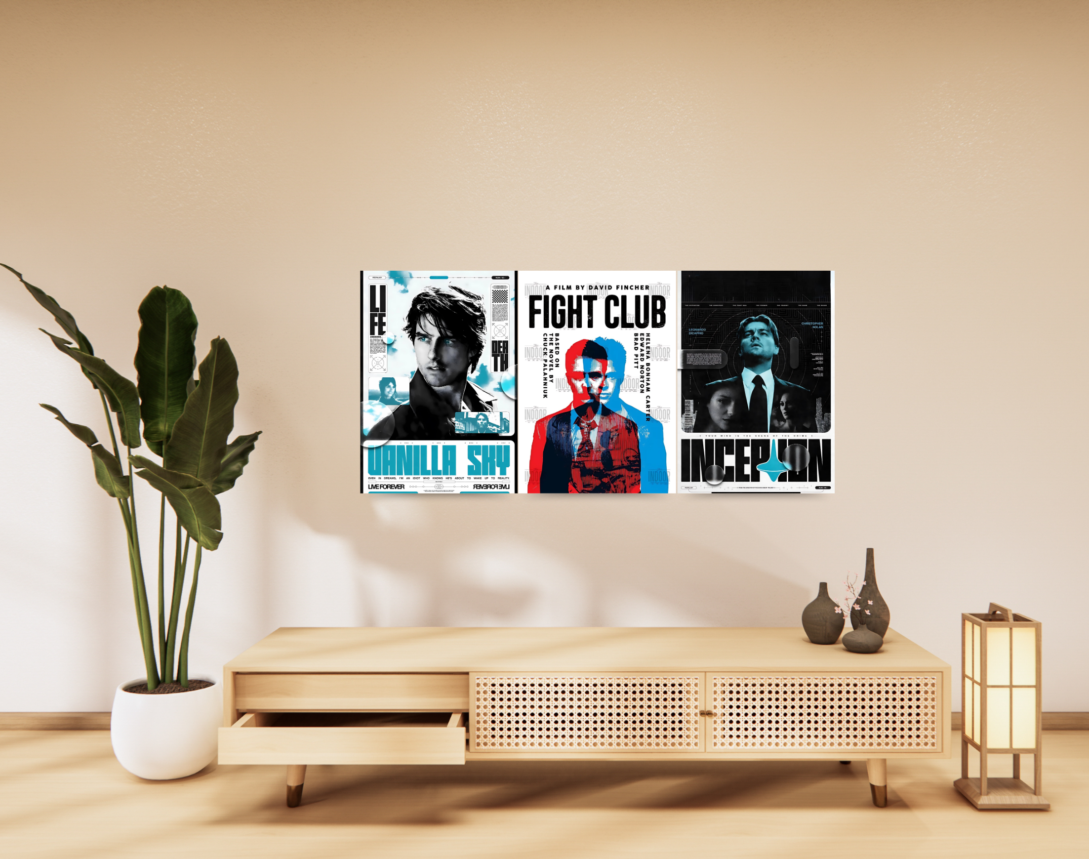 "HOLLYWOOD THEME MOVIE POSTERS"- Shiny & Sturdy Metallic Poster Art That Pops & Sticks