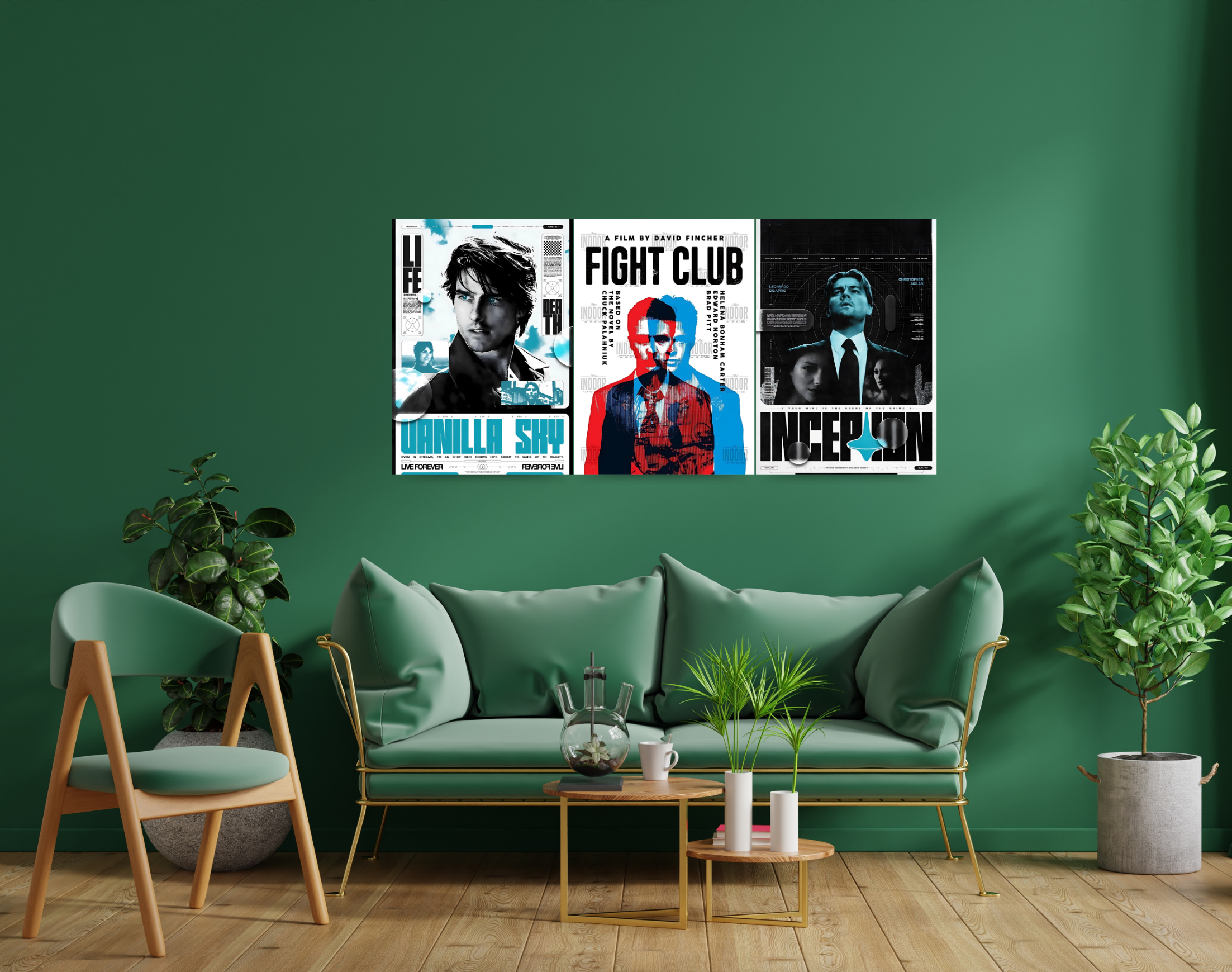 "HOLLYWOOD THEME MOVIE POSTERS"- Shiny & Sturdy Metallic Poster Art That Pops & Sticks