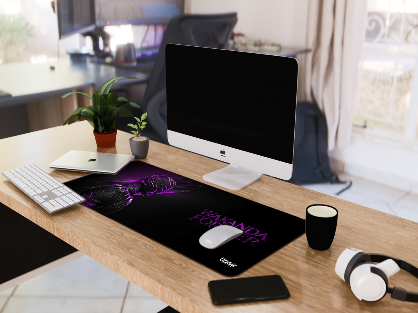 "BLACK PANTHER FOREVER" Gaming Mousepad- Elevate Your Gaming Experience