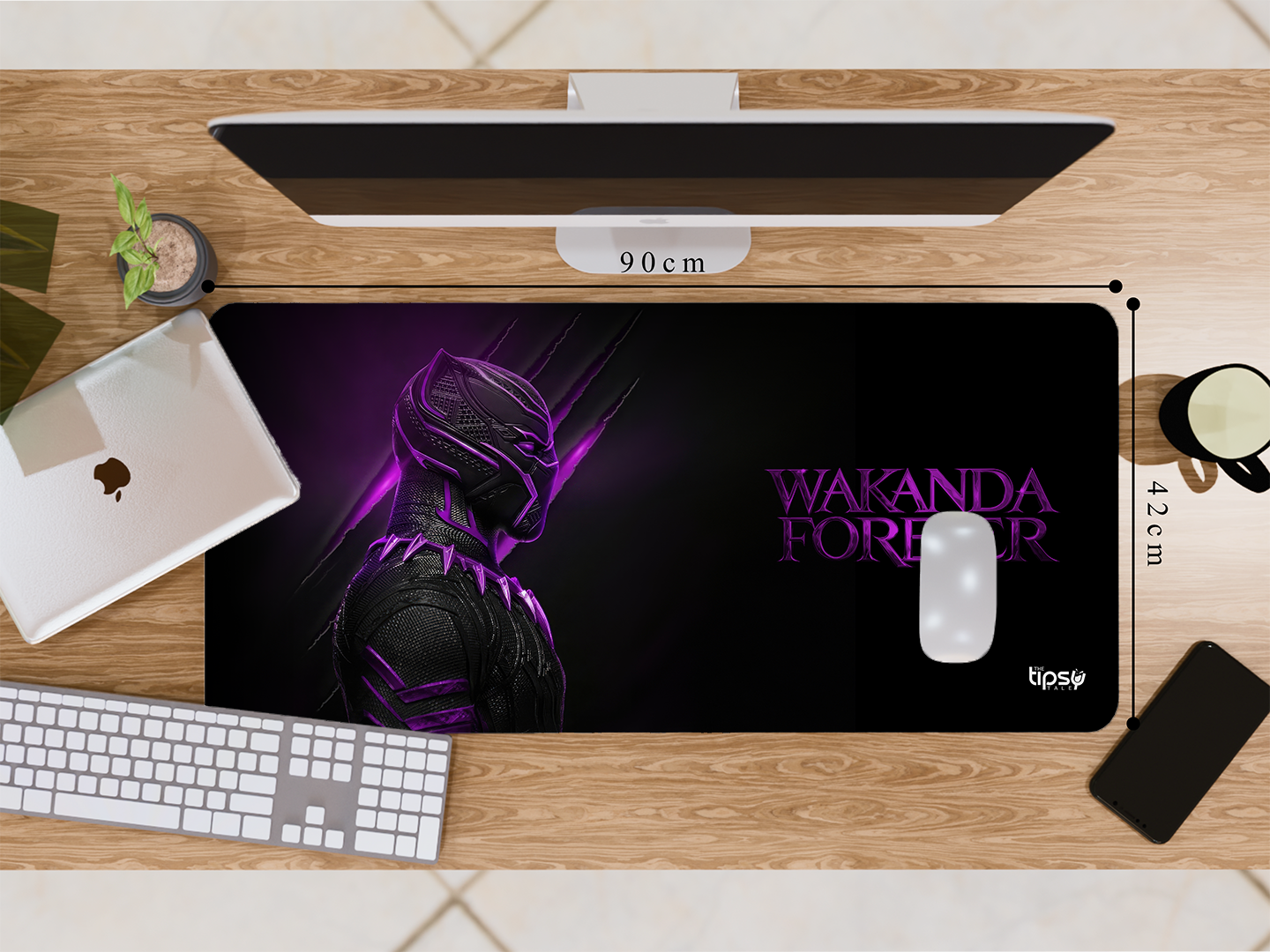 "BLACK PANTHER FOREVER" Gaming Mousepad- Elevate Your Gaming Experience