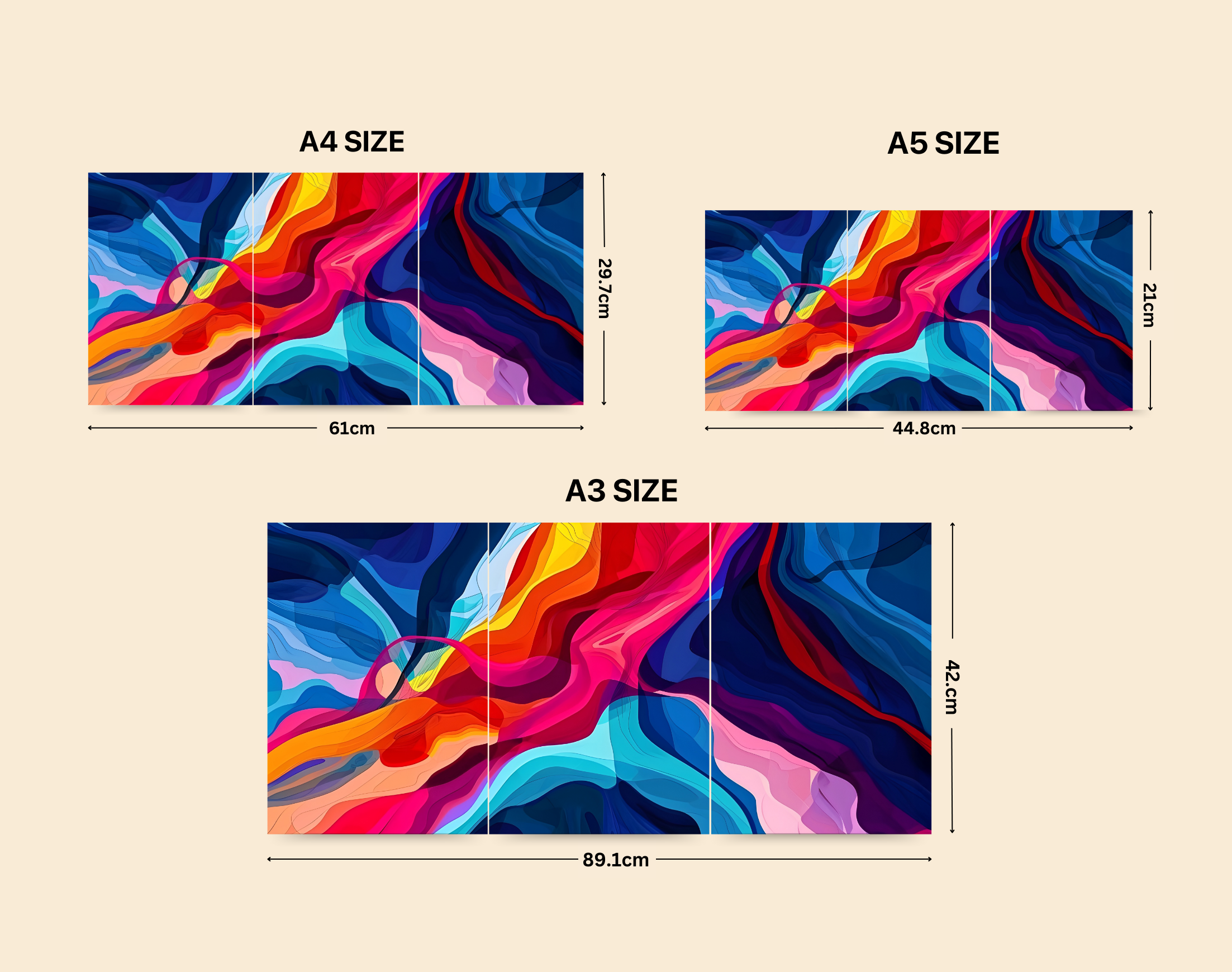 "ABSTRACT PAINTING"- Shiny & Sturdy Metallic Poster Art That Pops & Sticks