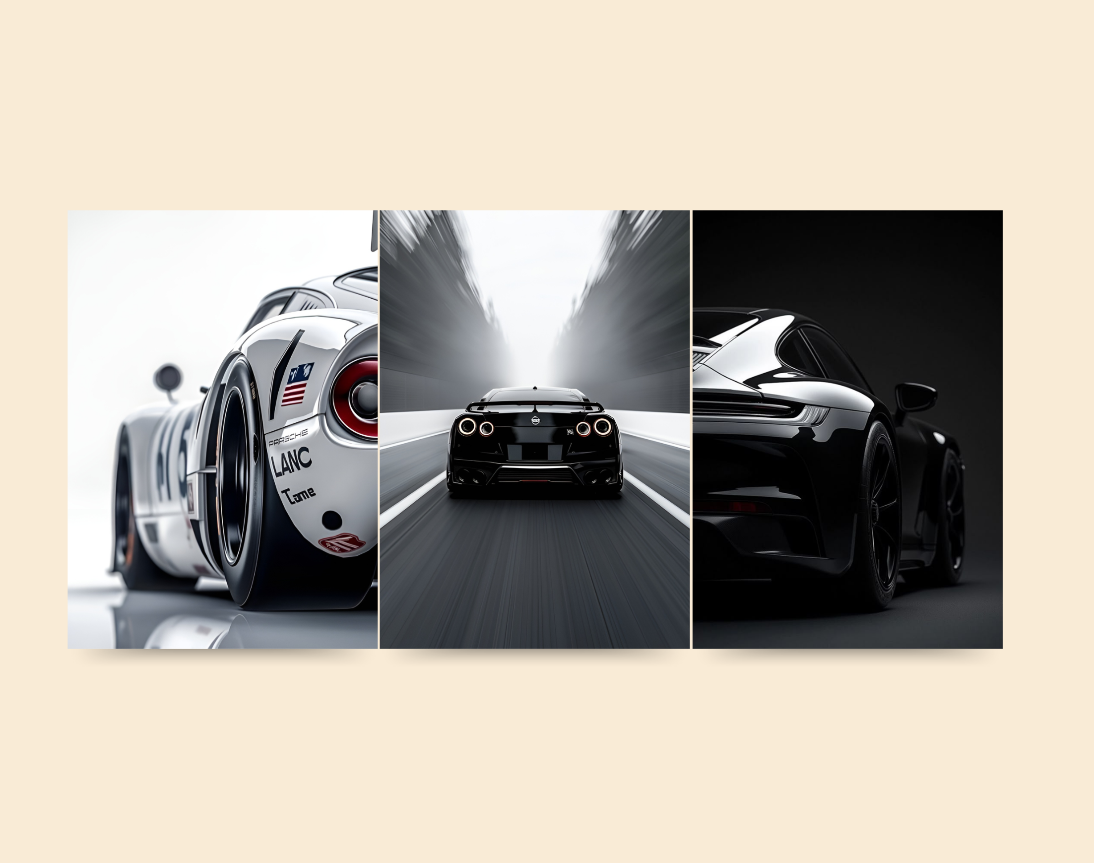 "LOVE FOR THE 4 WHEELS"- Shiny & Sturdy Metallic Poster Art That Pops & Sticks