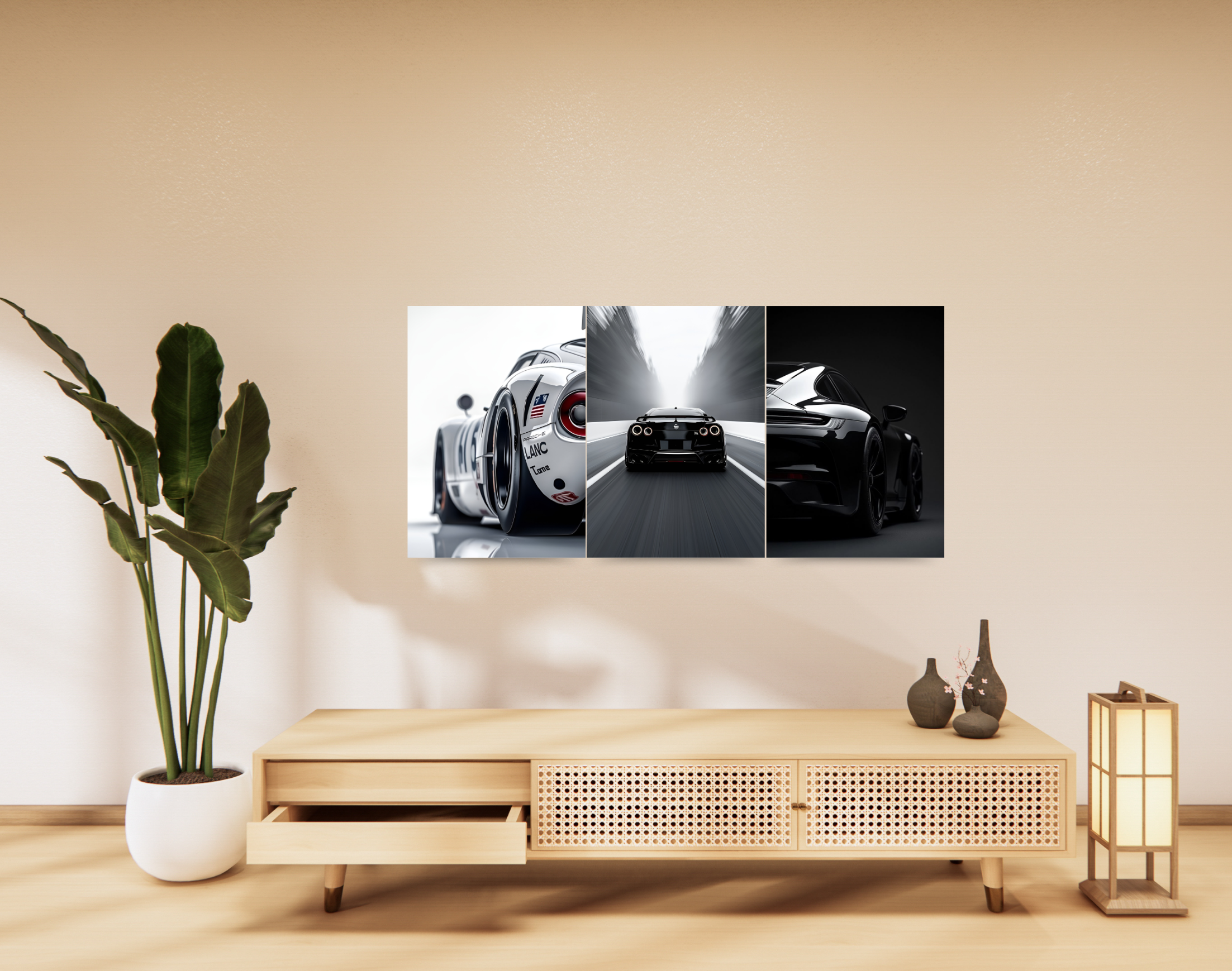 "LOVE FOR THE 4 WHEELS"- Shiny & Sturdy Metallic Poster Art That Pops & Sticks
