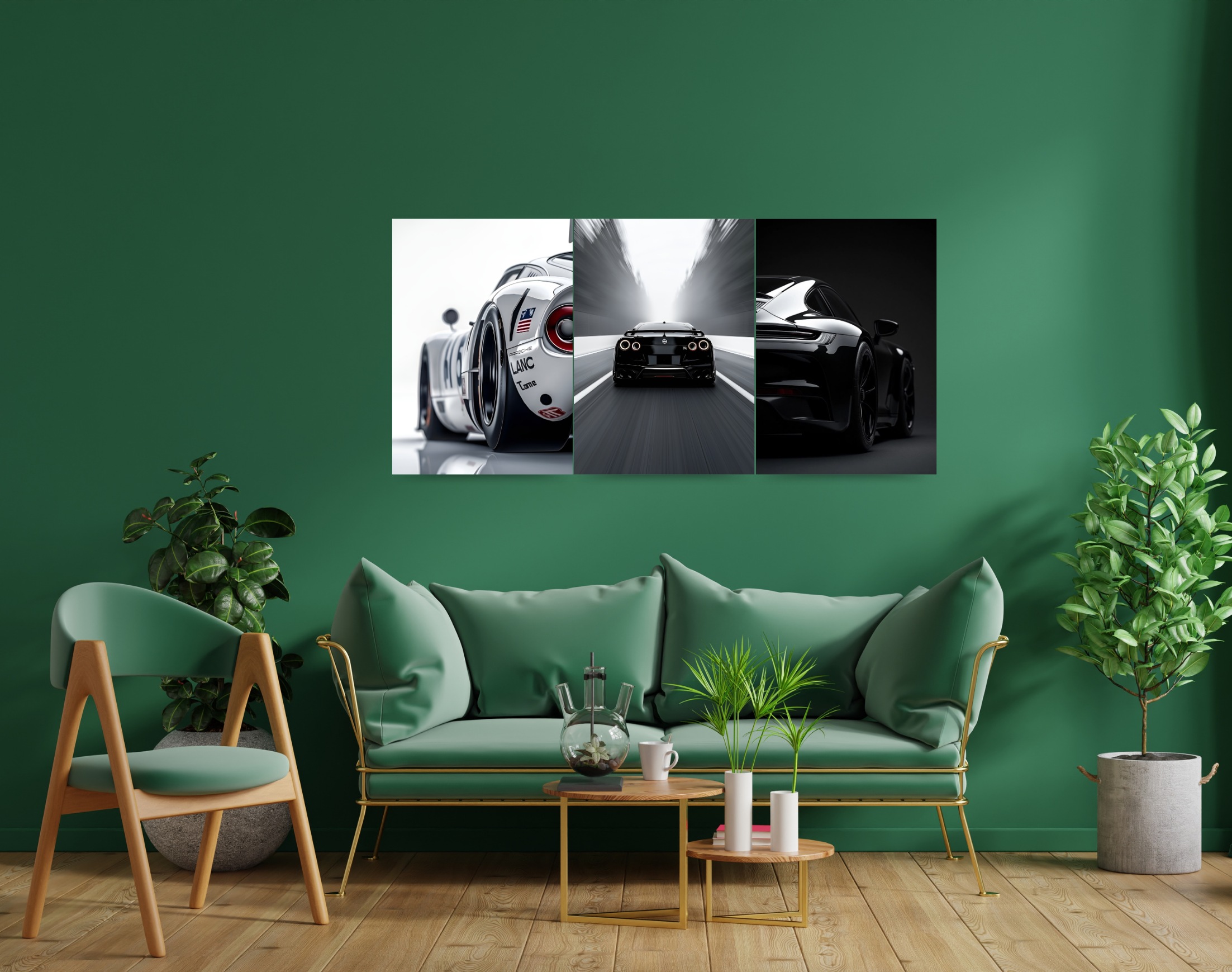 "LOVE FOR THE 4 WHEELS"- Shiny & Sturdy Metallic Poster Art That Pops & Sticks