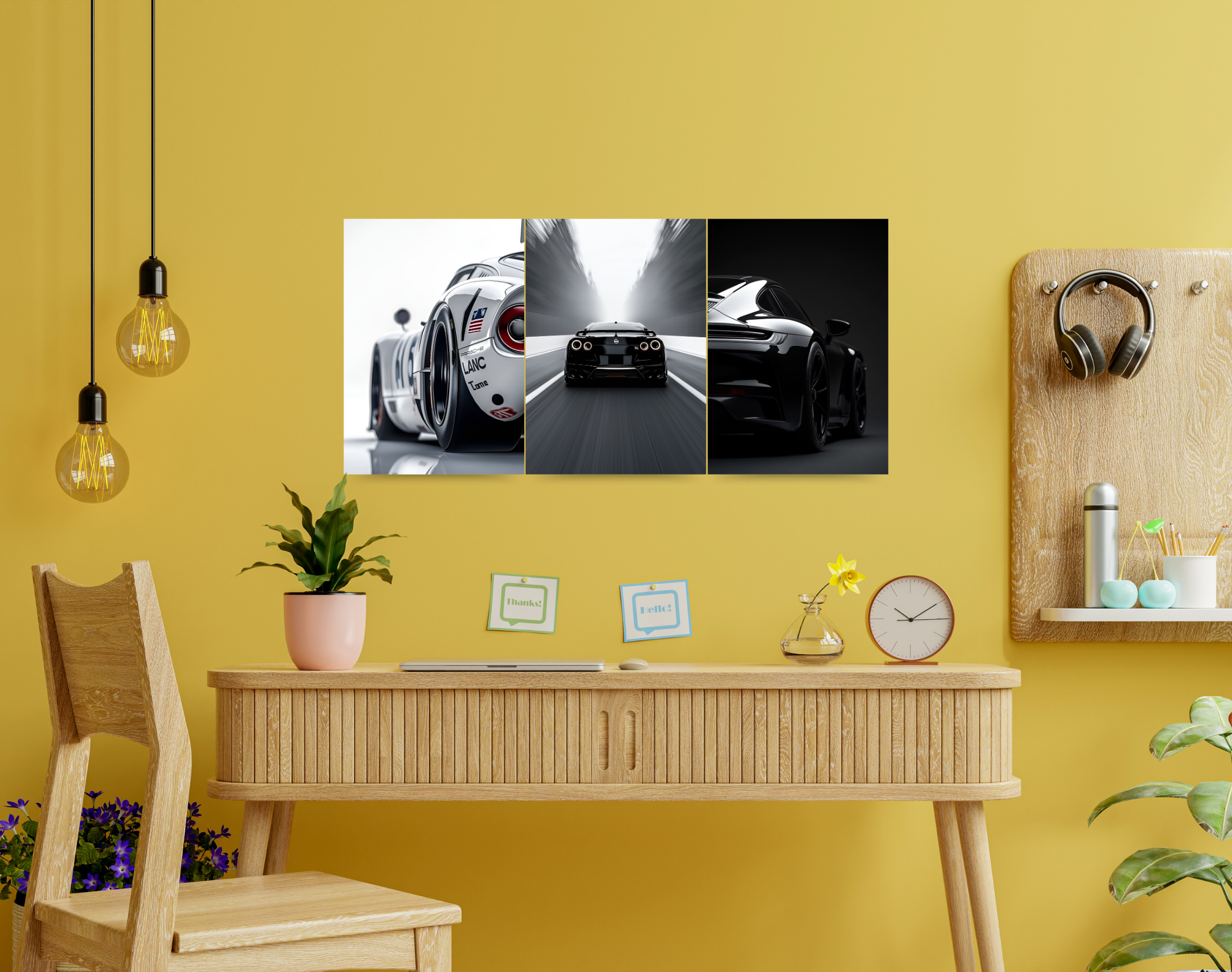 "LOVE FOR THE 4 WHEELS"- Shiny & Sturdy Metallic Poster Art That Pops & Sticks