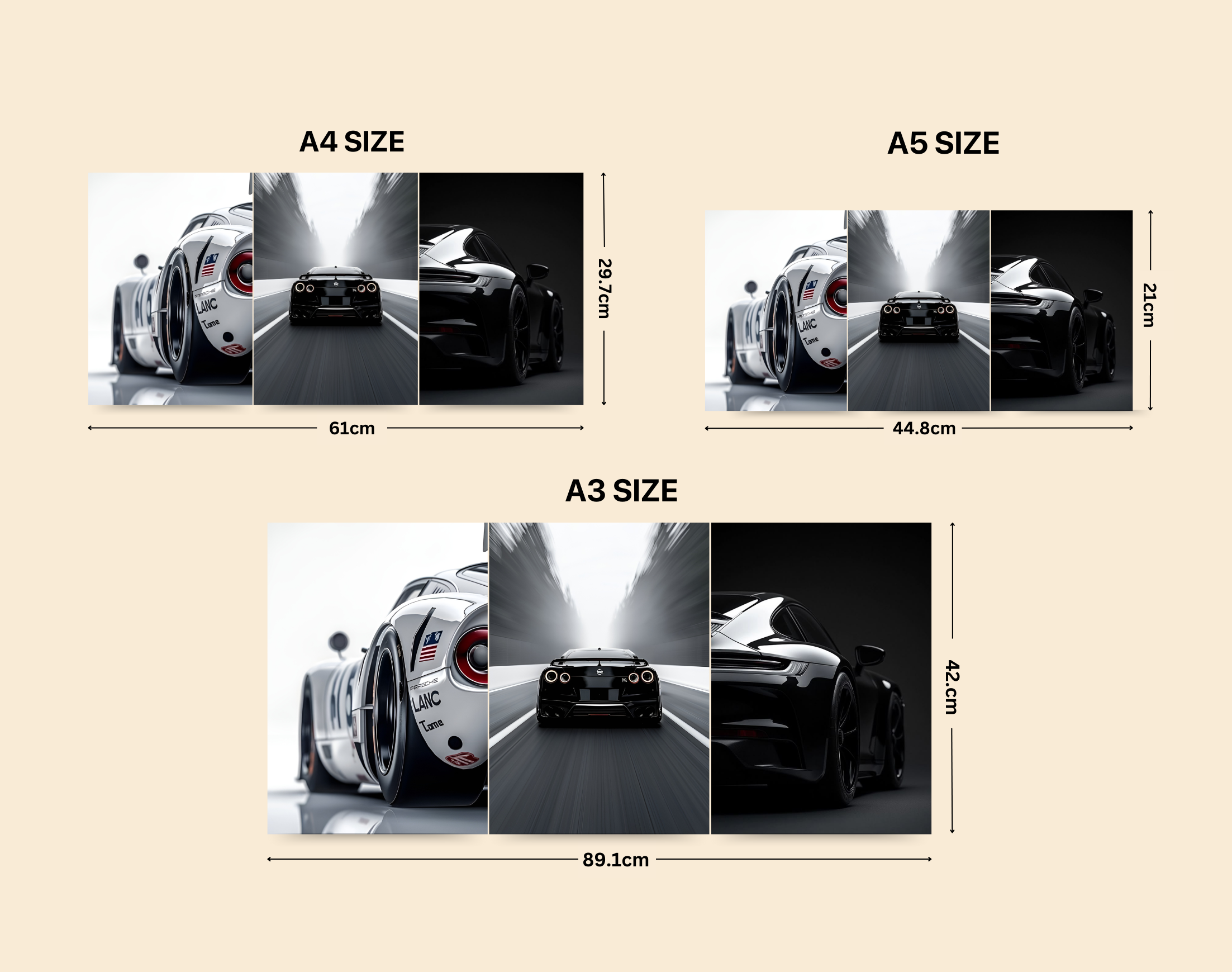 "LOVE FOR THE 4 WHEELS"- Shiny & Sturdy Metallic Poster Art That Pops & Sticks