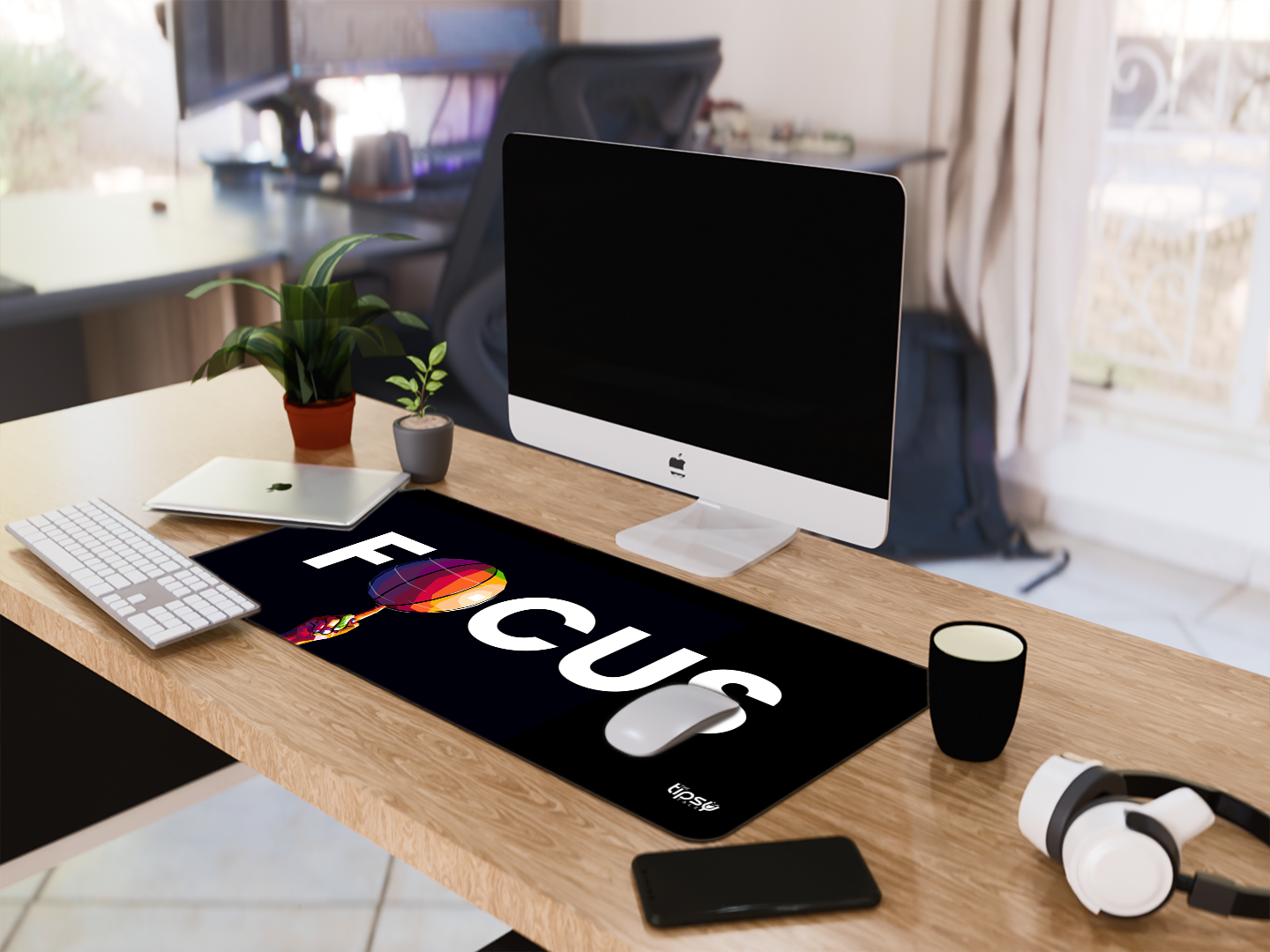 "FOCUS ON THE BALL " Gaming Mousepad- Elevate Your Gaming Experience