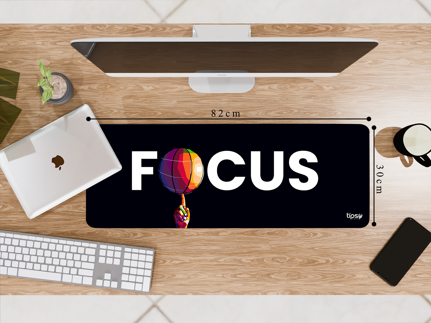 "FOCUS ON THE BALL " Gaming Mousepad- Elevate Your Gaming Experience
