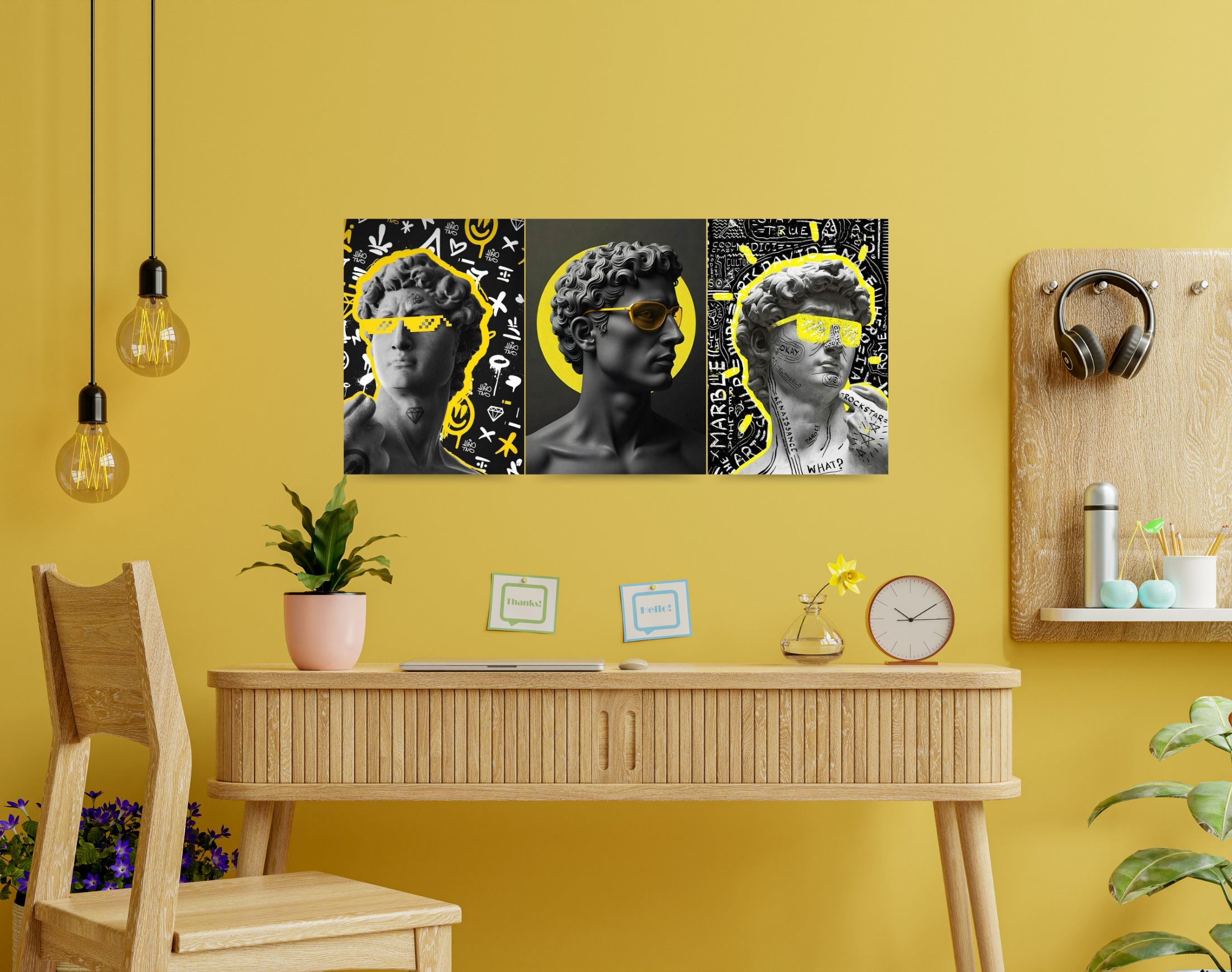 "BIBLICAL DAVID NEW GEN ART"- Shiny & Sturdy Metallic Poster Art That Pops & Sticks