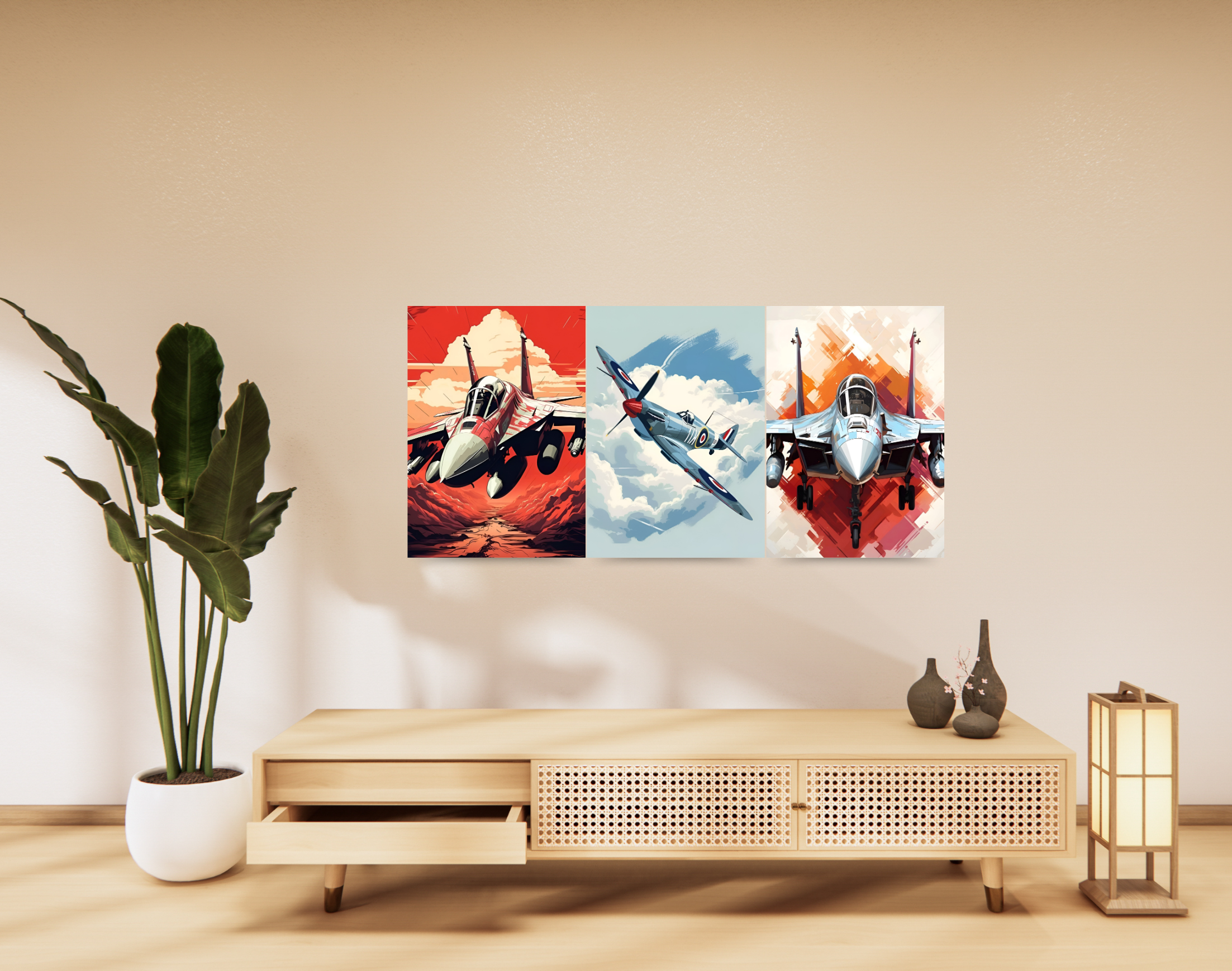 "Fighter Jet"- Shiny & Sturdy Metallic Poster Art That Pops & Sticks