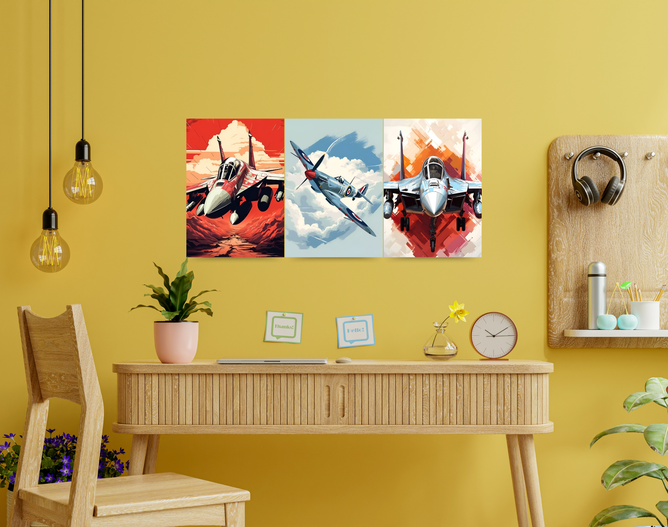 "Fighter Jet"- Shiny & Sturdy Metallic Poster Art That Pops & Sticks