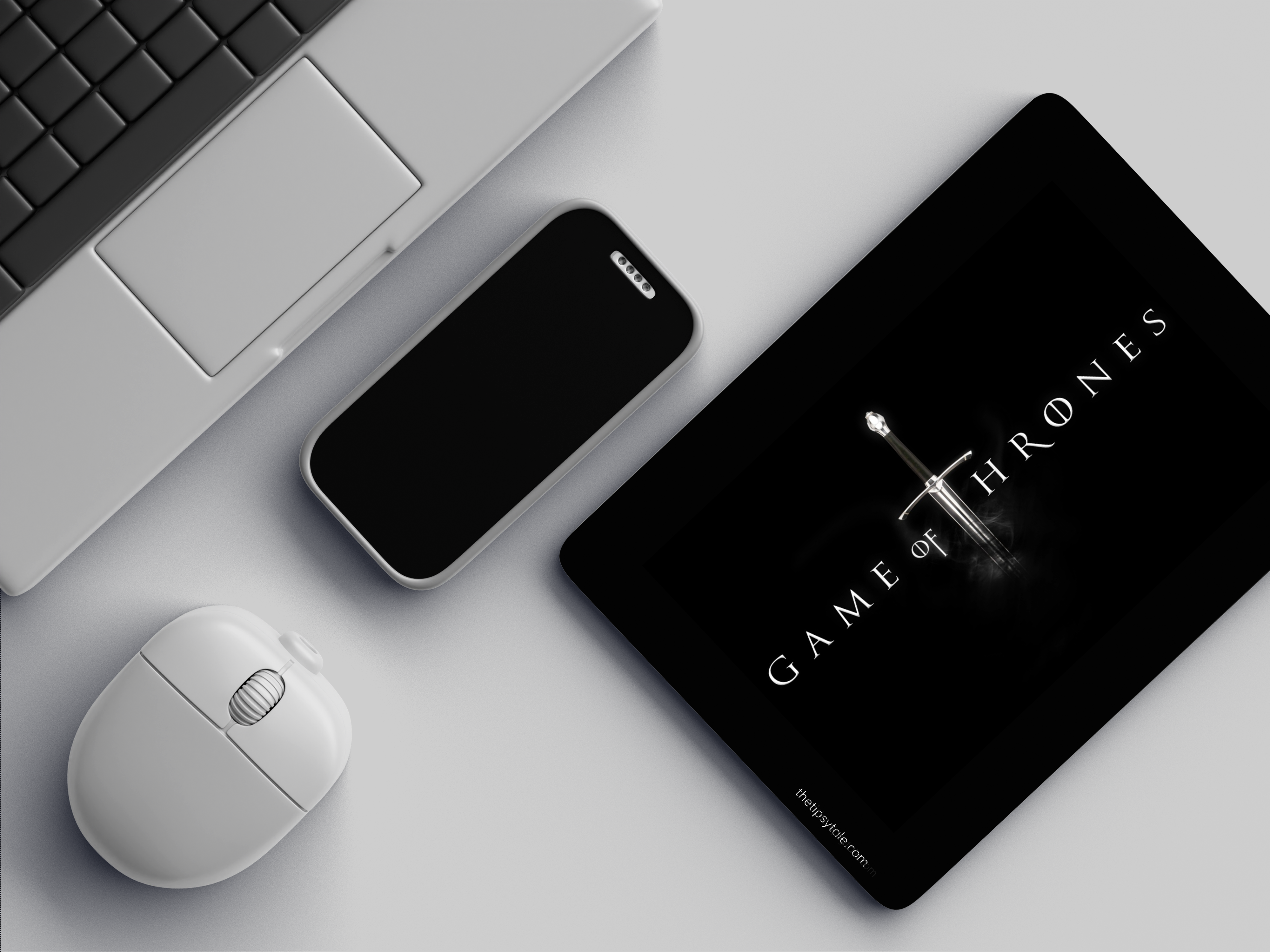 "GAME OF THRONES #GOT" Mousepad Enhance Your Workspace with Style