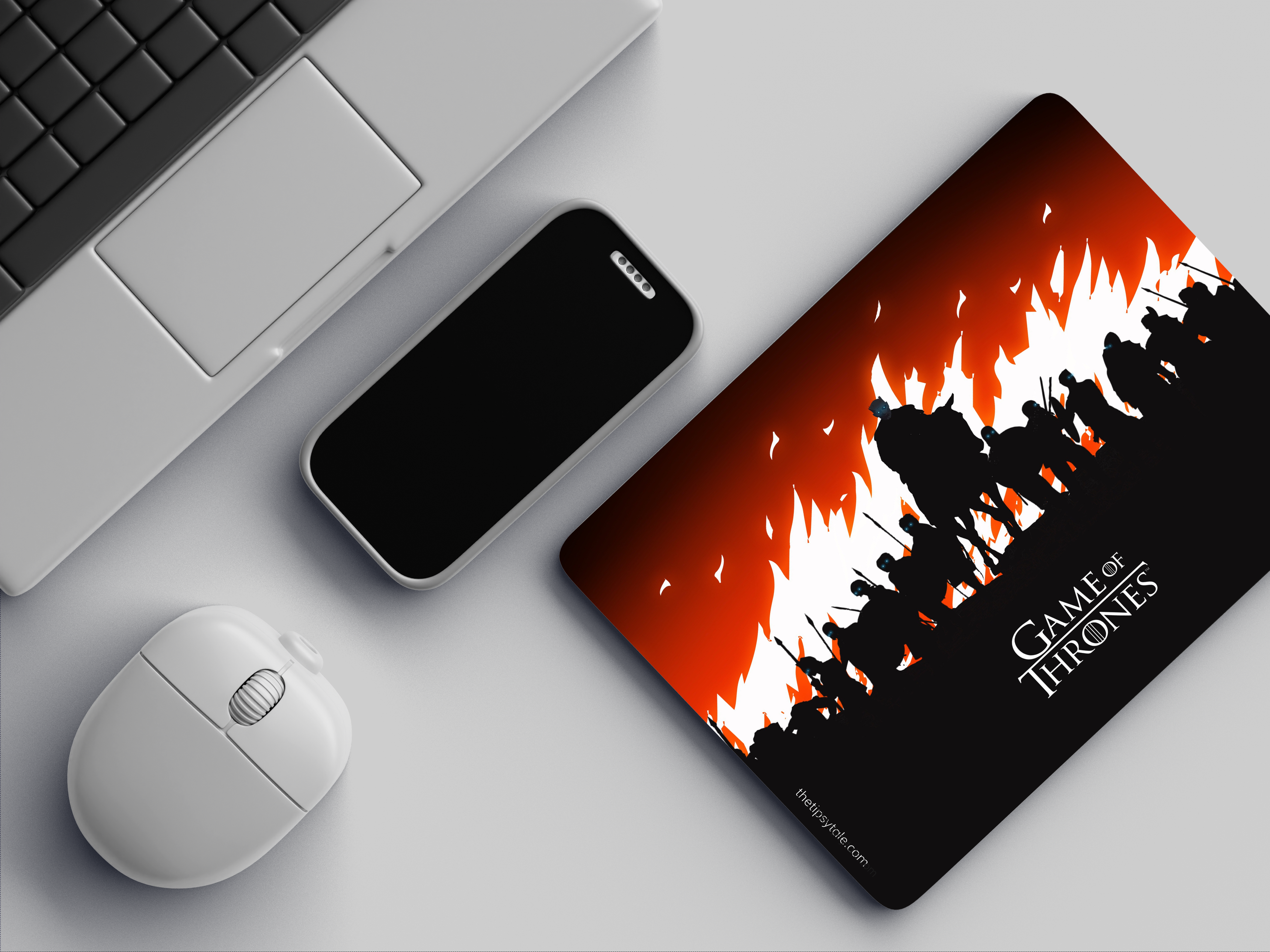 "BATTLE SCENE # GAME OF THRONES" Mousepad Enhance Your Workspace with Style
