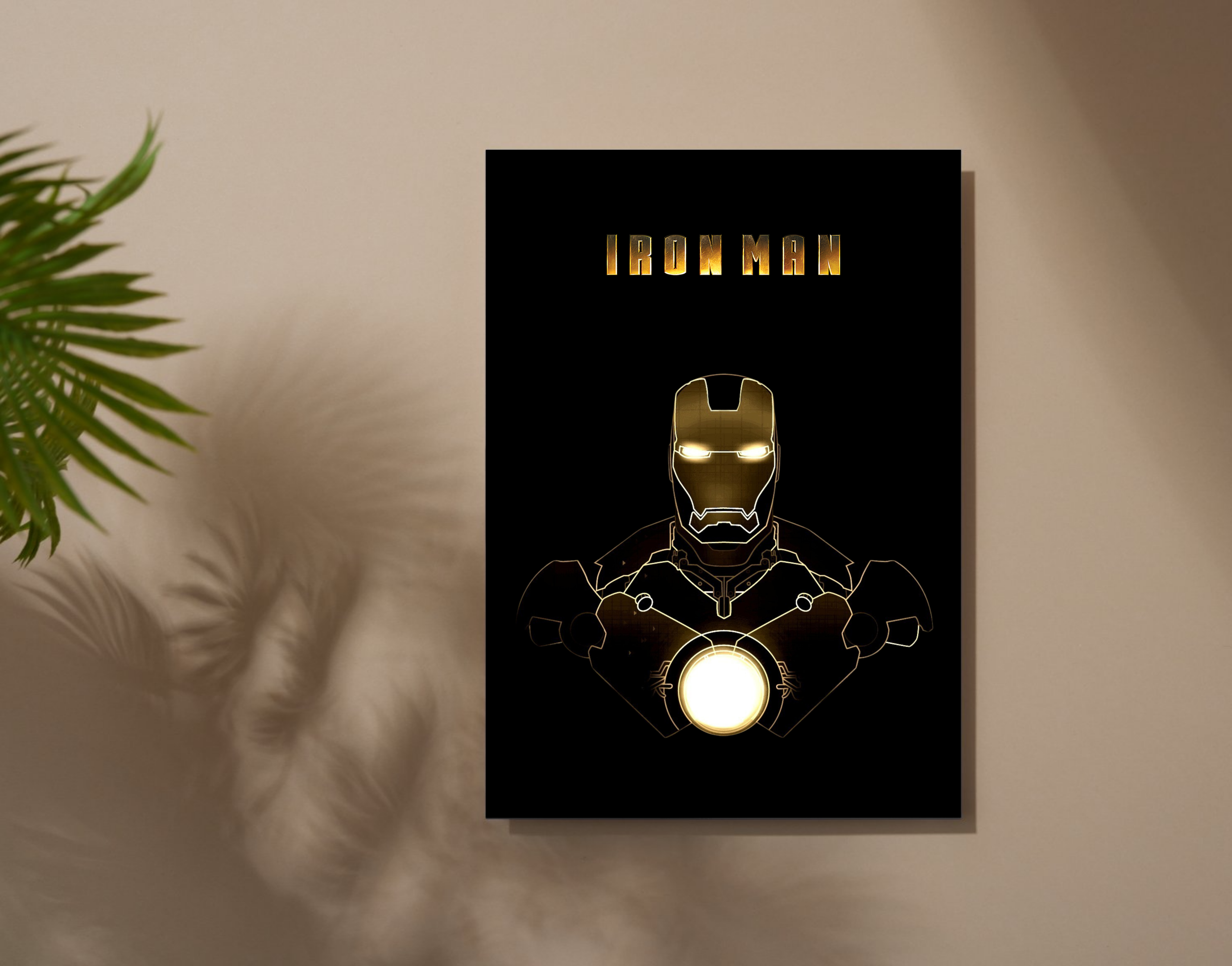 "IRON MAN-MARVEL STAR"- Shiny & Sturdy Metallic Poster Art That Pops & Sticks (Literally!)