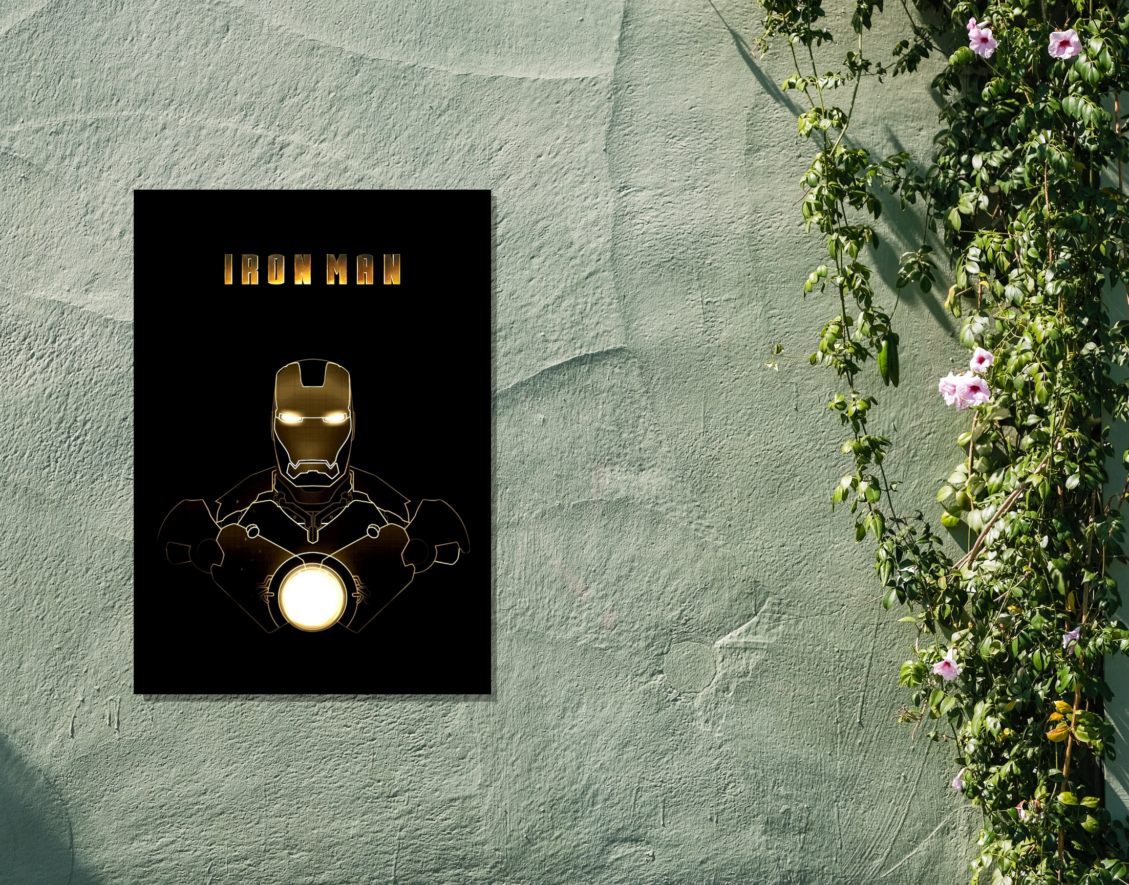 "IRON MAN-MARVEL STAR"- Shiny & Sturdy Metallic Poster Art That Pops & Sticks (Literally!)