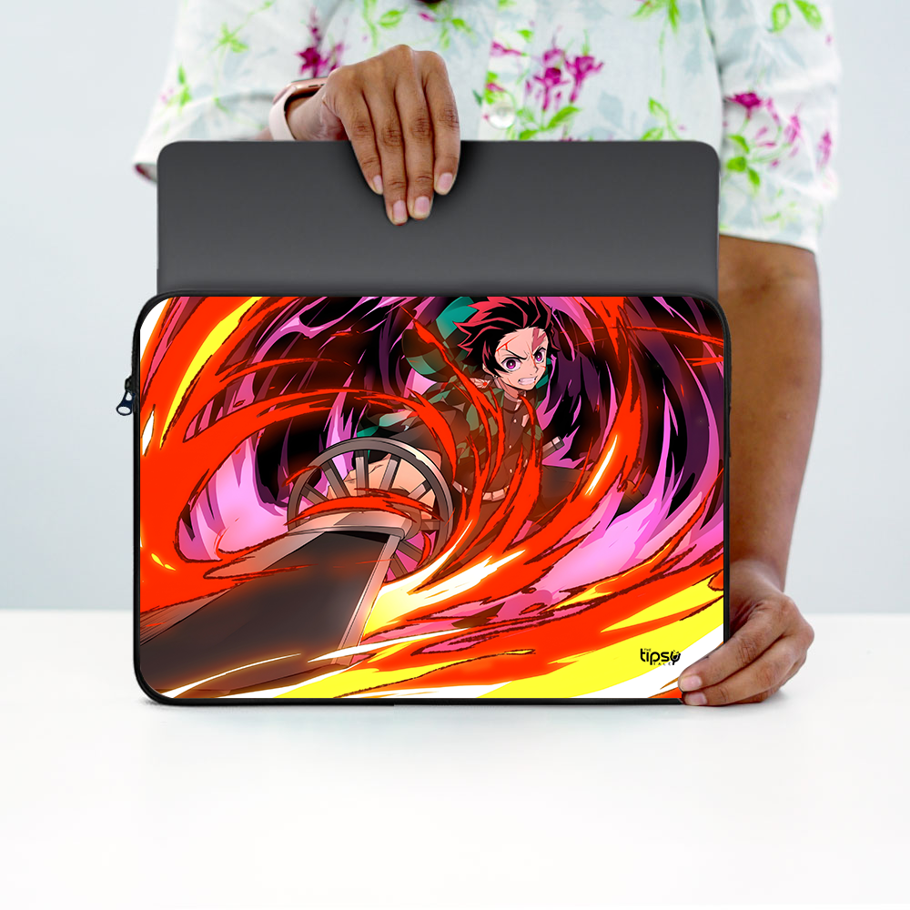 "TANJIRO - DEMON SLAYER" -Laptop Sleeves:Bold Modern Design for Every Size