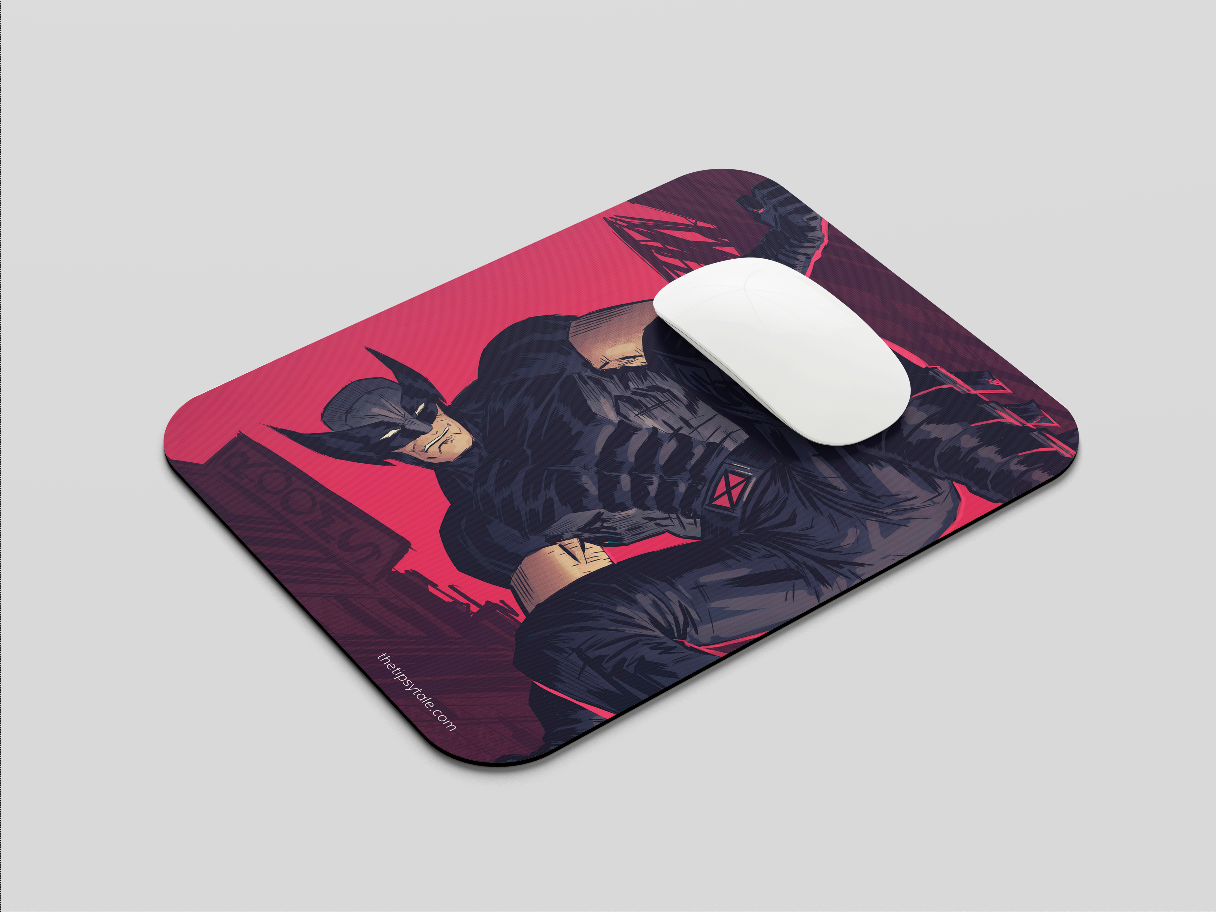 "WOLVERINE IN BLACK SUIT" Mousepad Enhance Your Workspace with Style