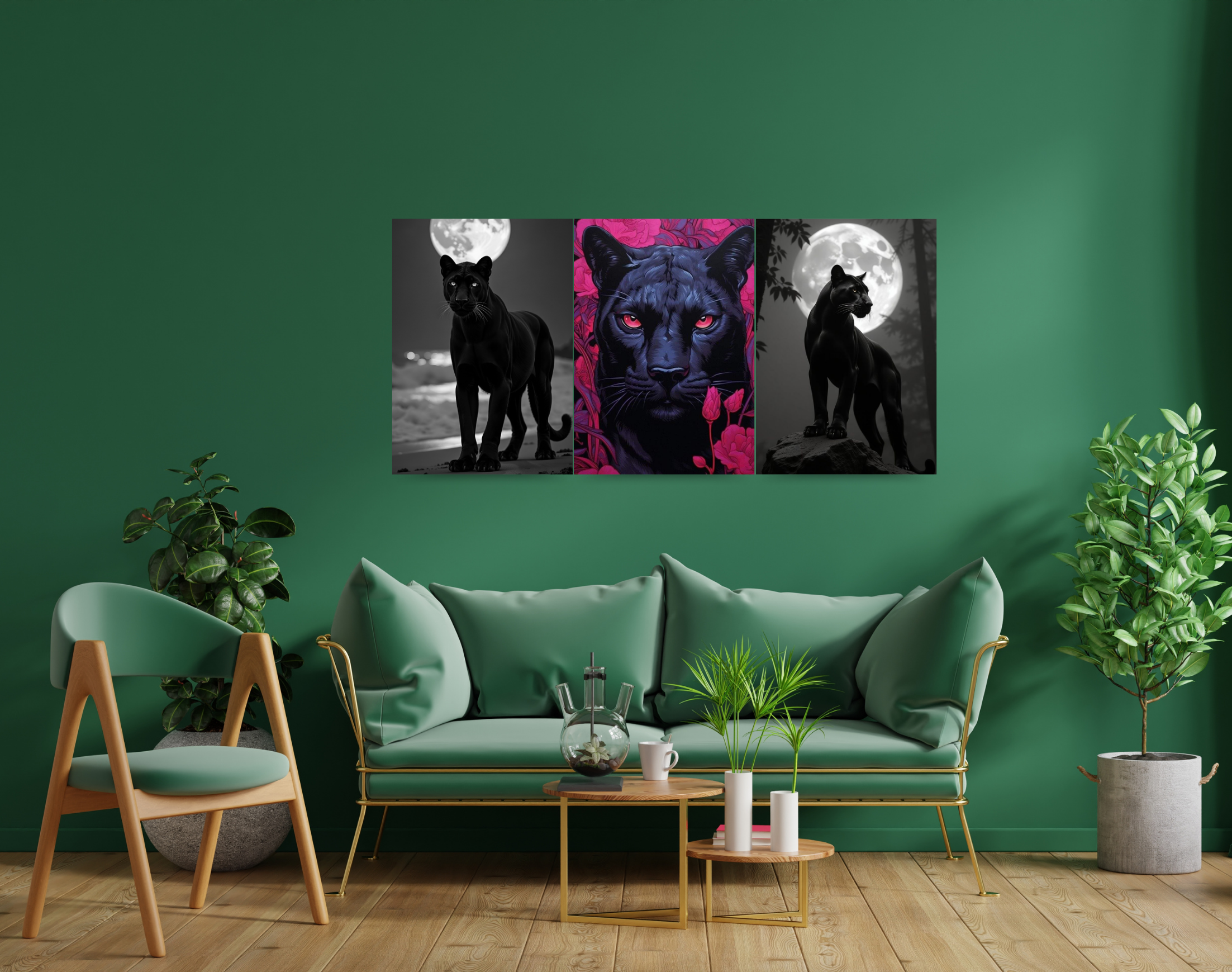 "BLACK PANTHER"- Shiny & Sturdy Metallic Poster Art That Pops & Sticks