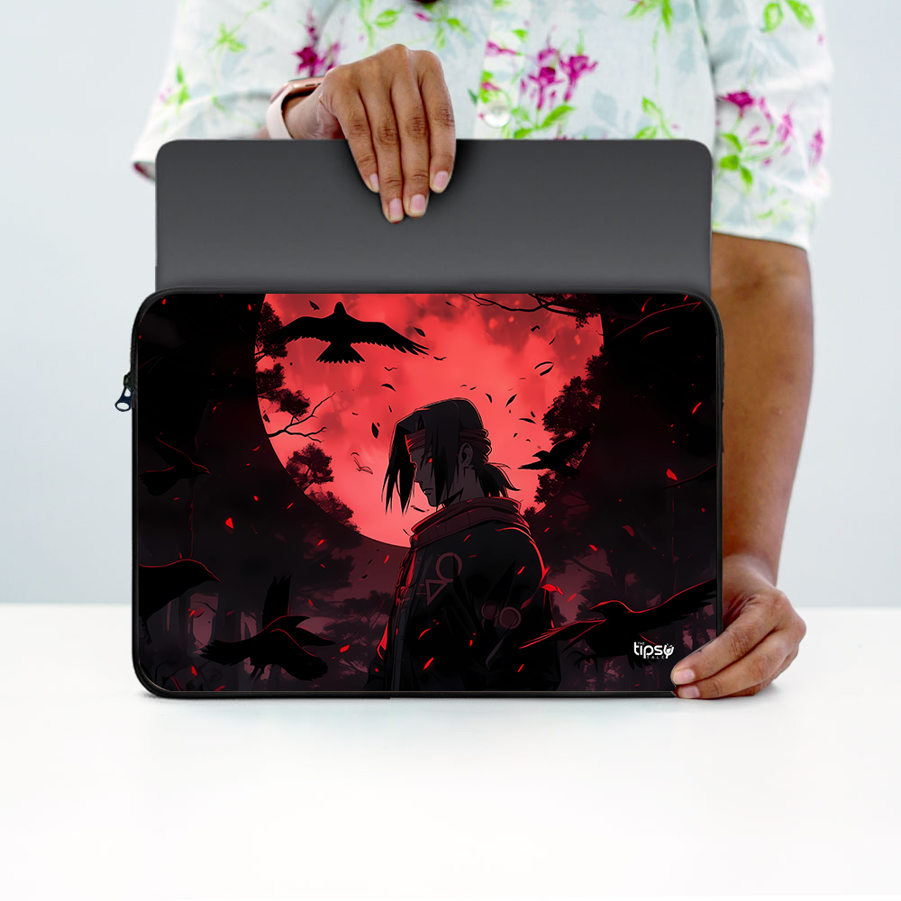 "ITACHI UCHIHA - AURA FARMING" -Laptop Sleeves:Bold Modern Design for Every Size