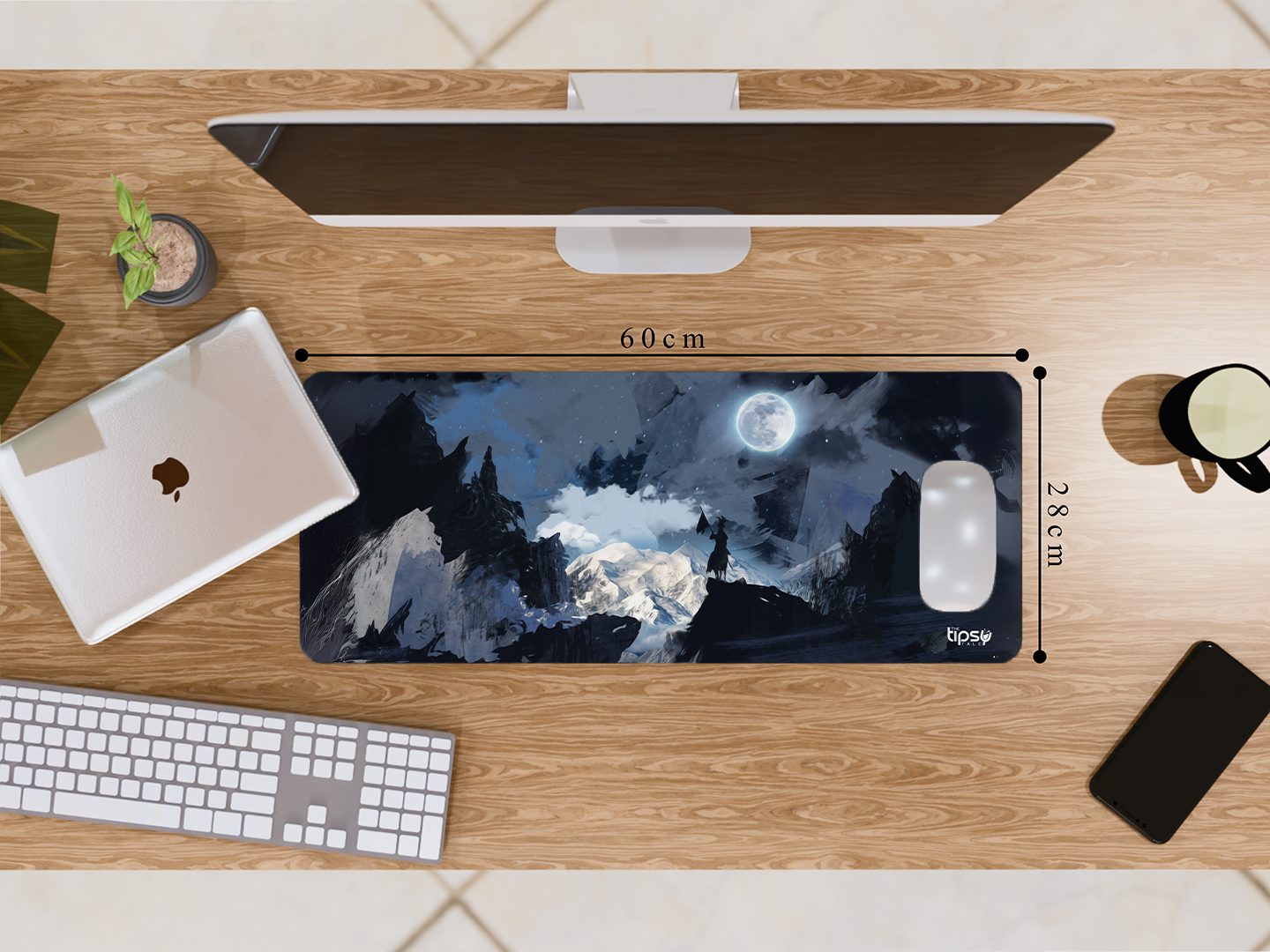 "DARK NIGHTS- MOON LOVER" Gaming Mousepad- Elevate Your Gaming Experience
