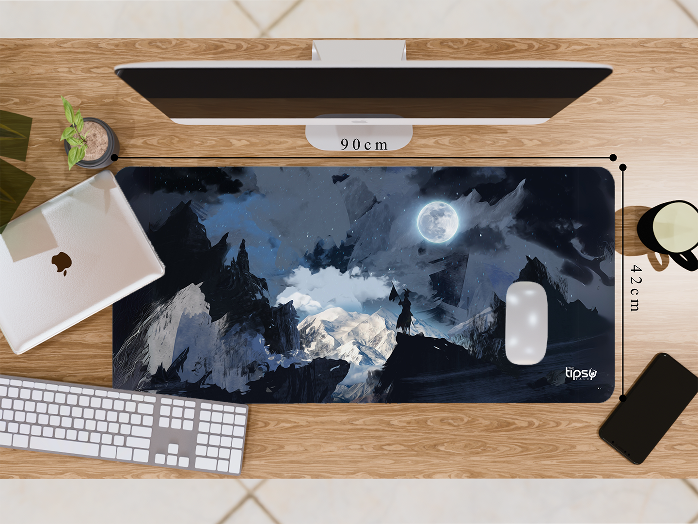 "DARK NIGHTS- MOON LOVER" Gaming Mousepad- Elevate Your Gaming Experience