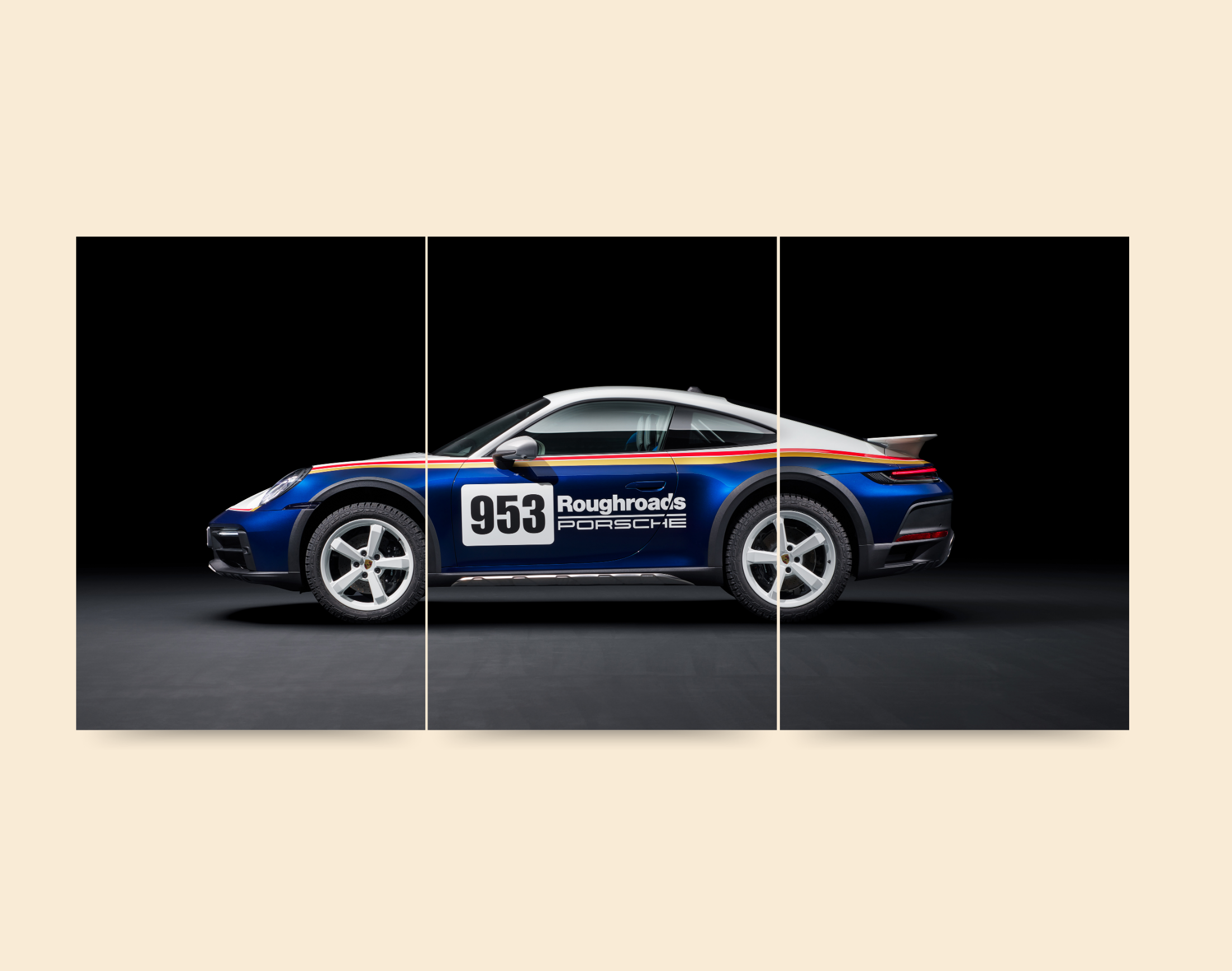 "PORSCHE 953 EDITION"- Shiny & Sturdy Metallic Poster Art That Pops & Sticks