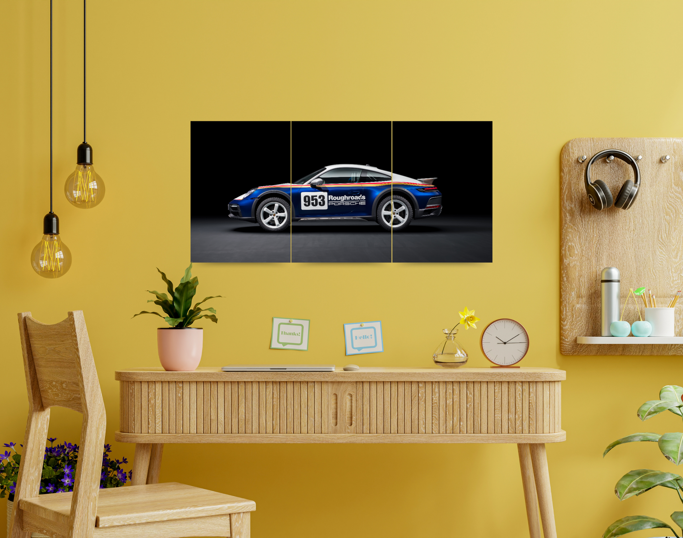 "PORSCHE 953 EDITION"- Shiny & Sturdy Metallic Poster Art That Pops & Sticks