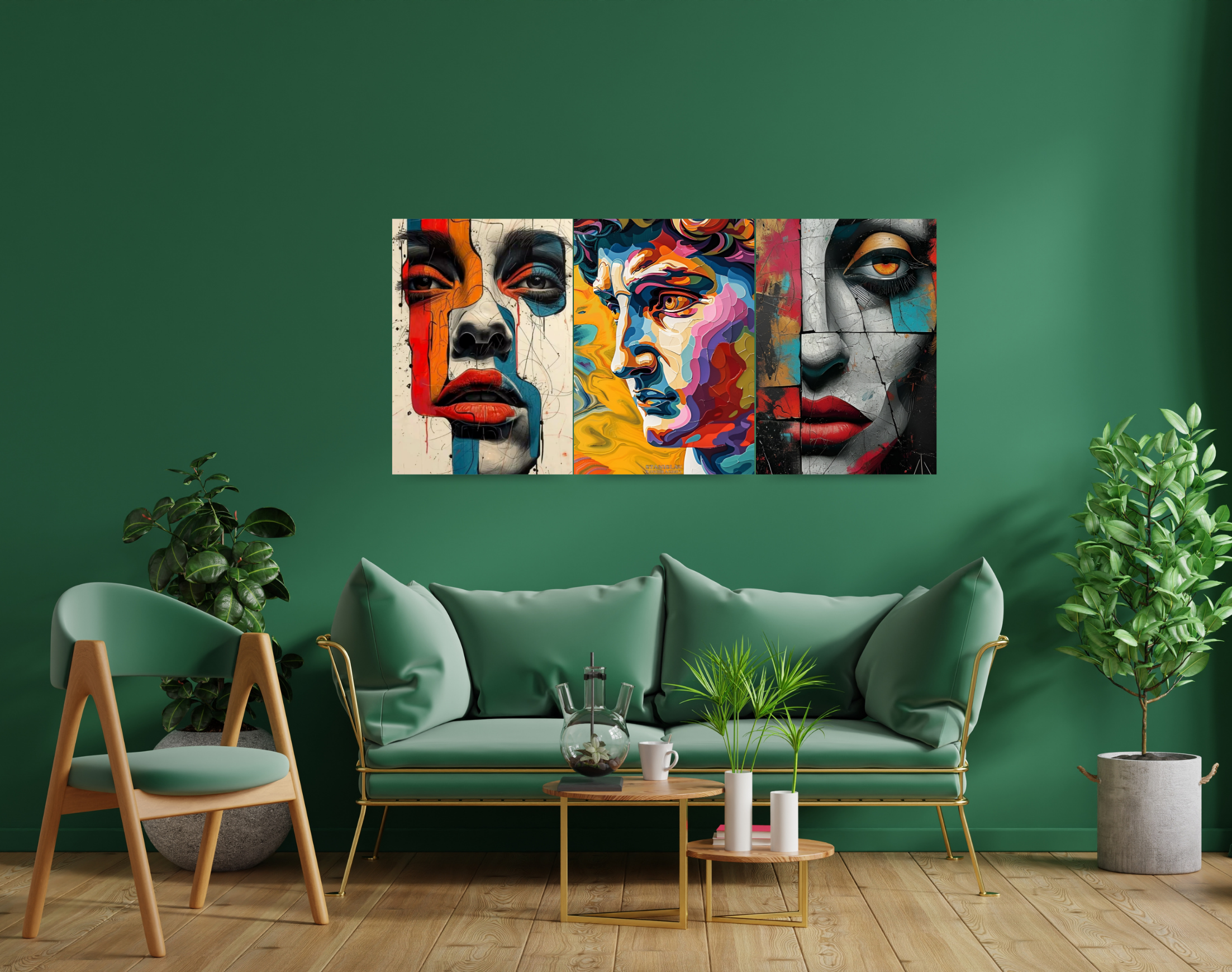 "FACE PAINTING"- Shiny & Sturdy Metallic Poster Art That Pops & Sticks