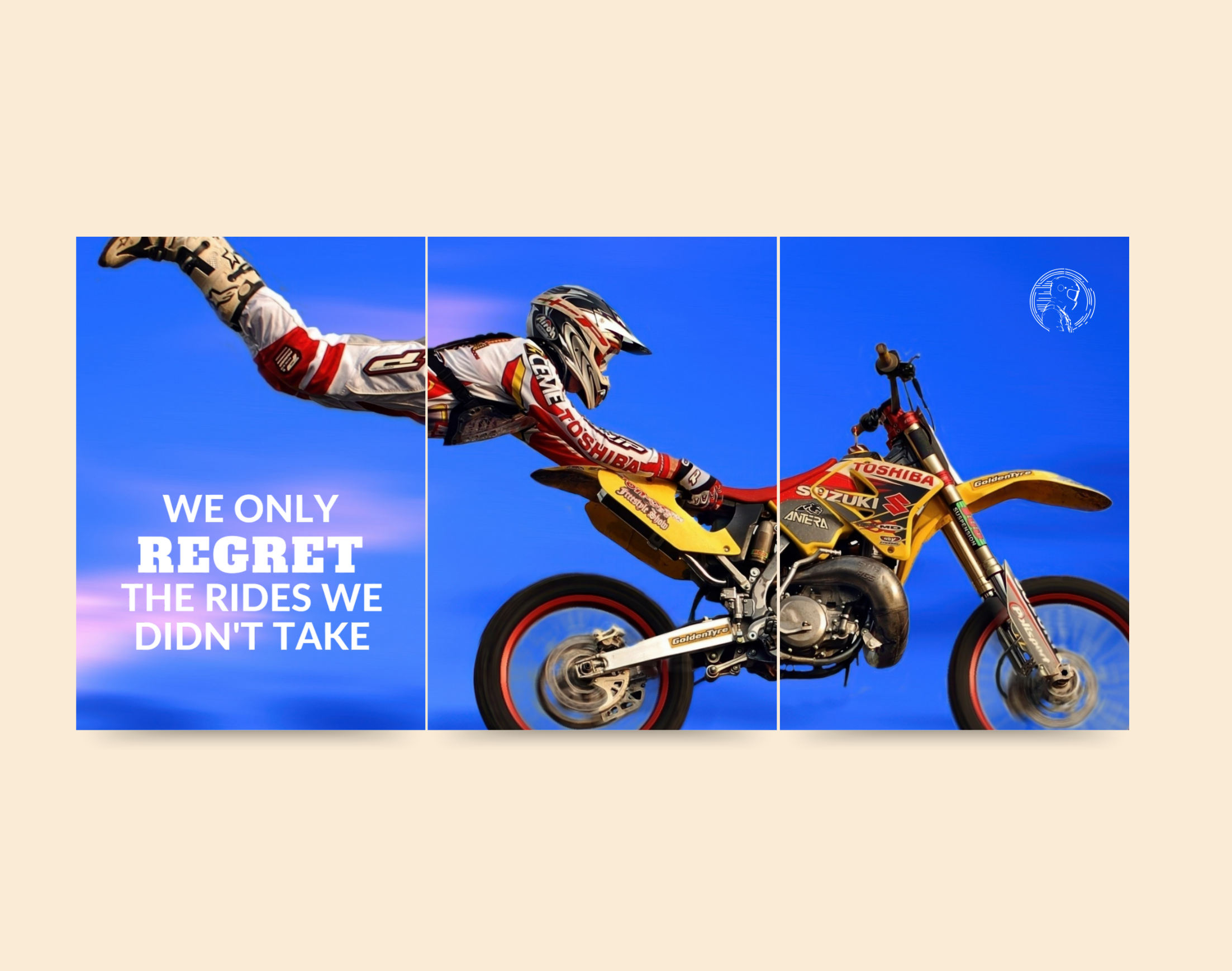 "DIRT BIKE STUNT"- Shiny & Sturdy Metallic Poster Art That Pops & Sticks