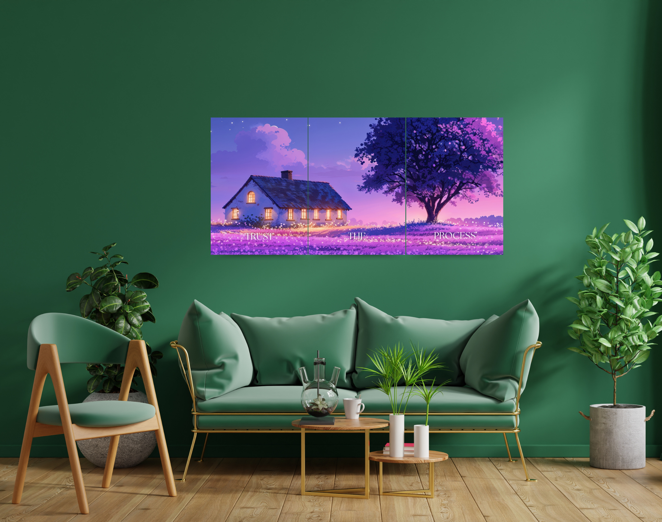 "PURPLE BLOOM"- Shiny & Sturdy Metallic Poster Art That Pops & Sticks