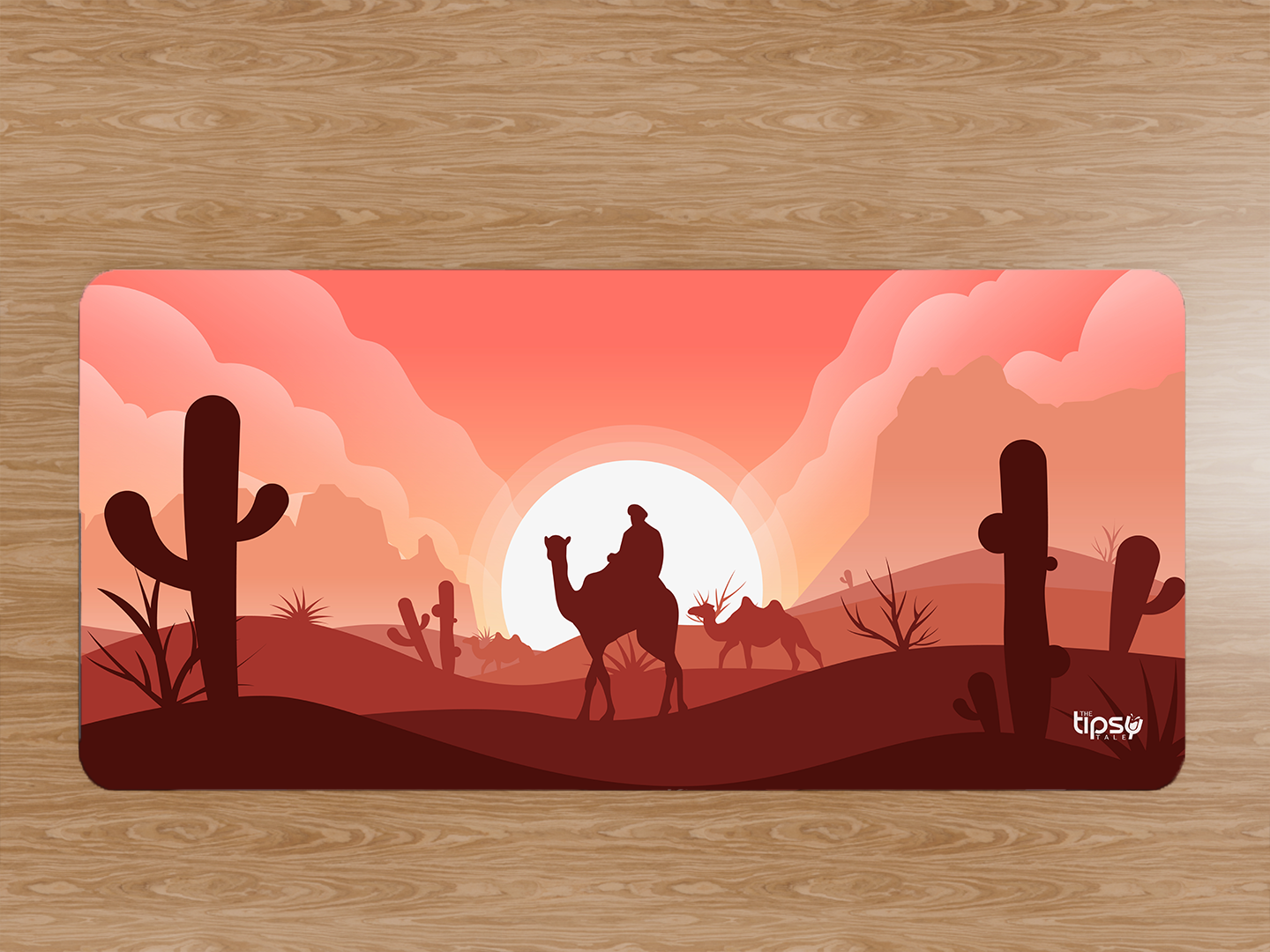"DESERT ANIMATION VIEW" Gaming Mousepad Elevate Your Gaming Experience