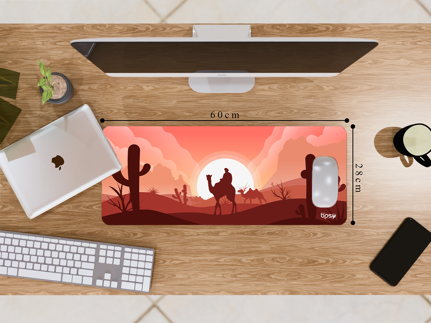 "DESERT ANIMATION VIEW" Gaming Mousepad Elevate Your Gaming Experience