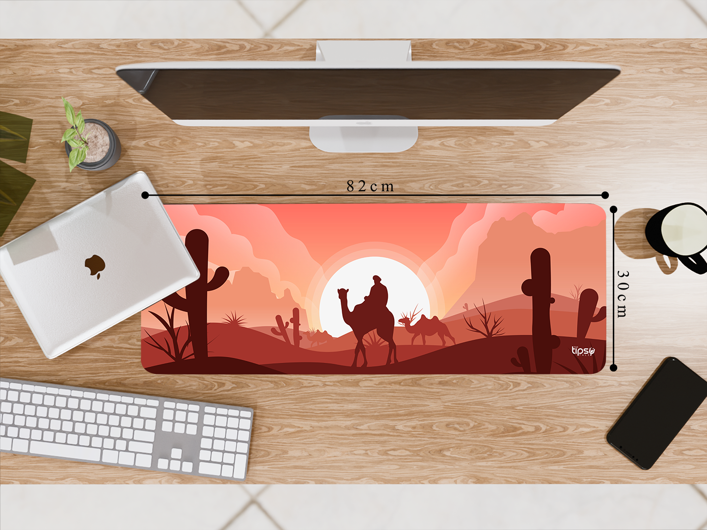 "DESERT ANIMATION VIEW" Gaming Mousepad Elevate Your Gaming Experience