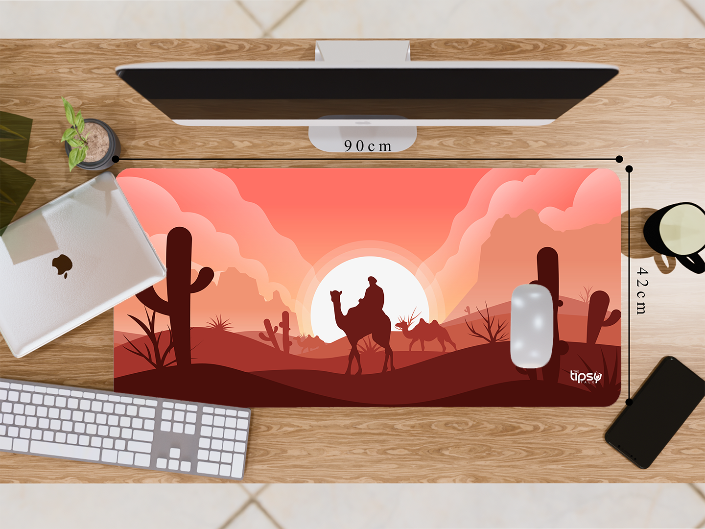 "DESERT ANIMATION VIEW" Gaming Mousepad Elevate Your Gaming Experience