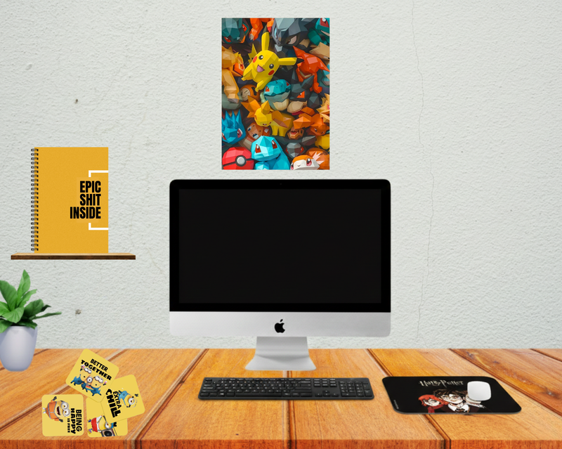 A Gift That Matches Their Energy - Entertainment Vibe- Mousepad + Poster + Notebook+ Coaster (COMBO)