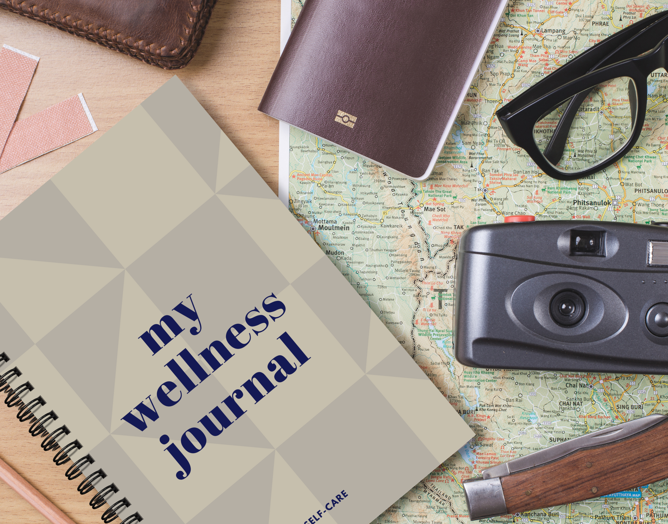 "MY WELLNESS JOURNAL" – Elegant & Inspiring Diary for Daily Reflection