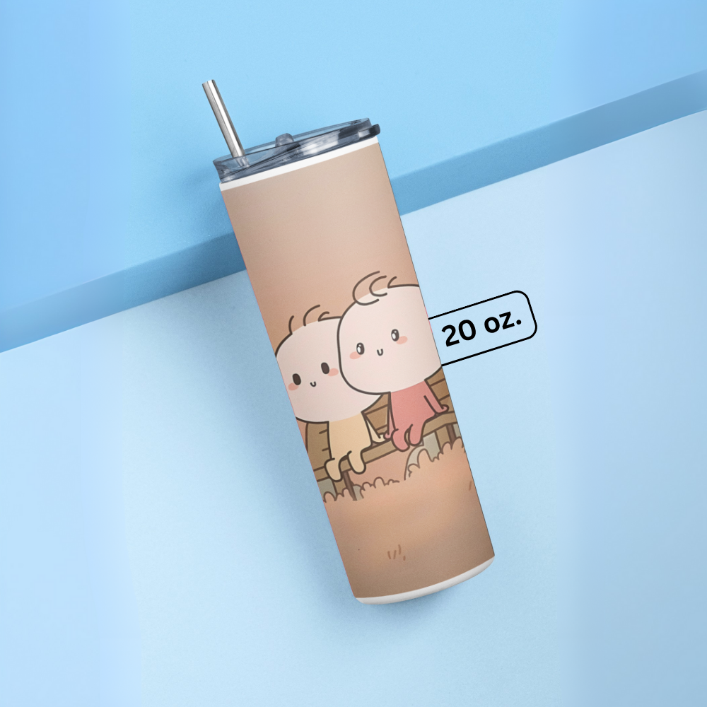 "Relationship of Joy" Tumbler with Metal Straw