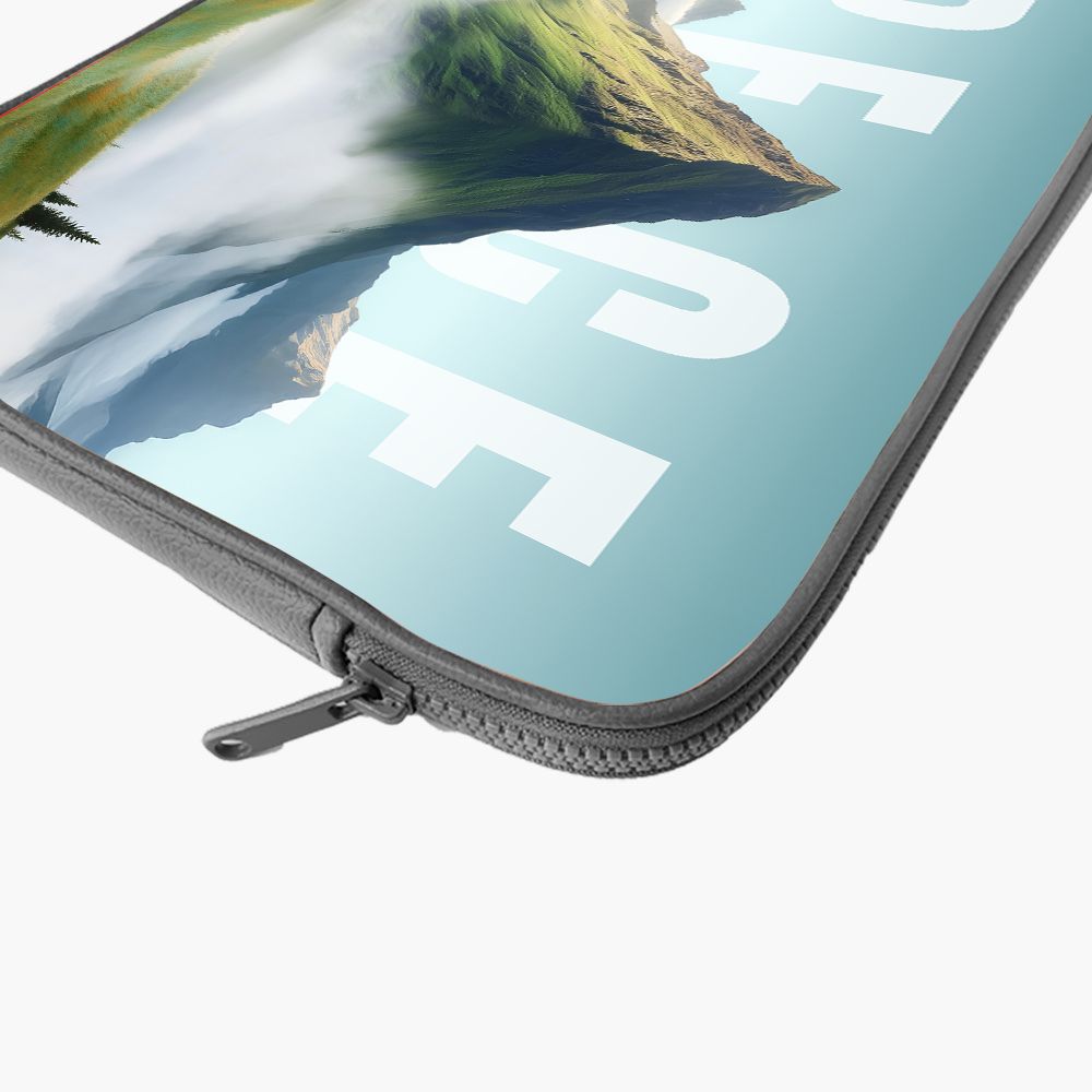 "VERDANT SILENCE" -Laptop Sleeves:Bold Modern Design for Every Size