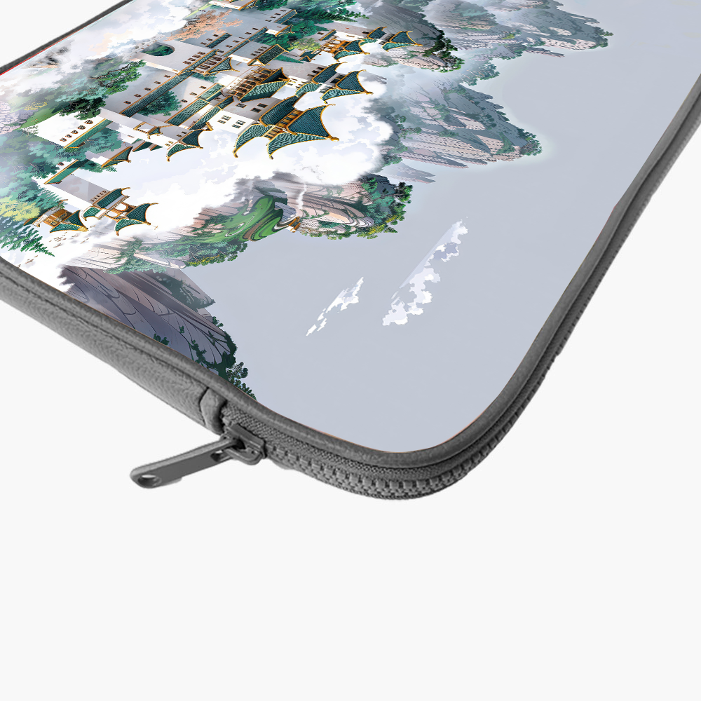 "CELESTIAL PAGODA" -Laptop Sleeves:Bold Modern Design for Every Size
