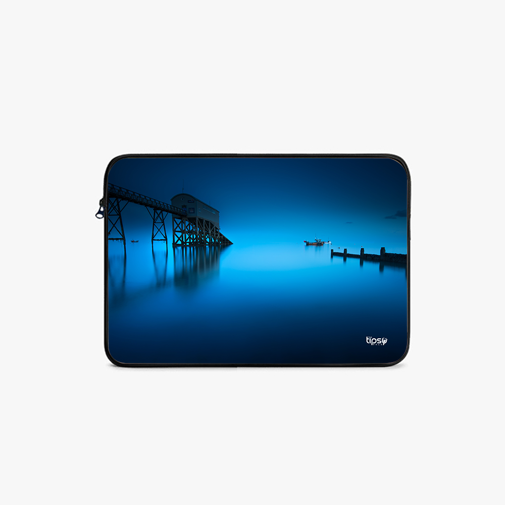 "THE BLUE HOUR" -Laptop Sleeves:Bold Modern Design for Every Size
