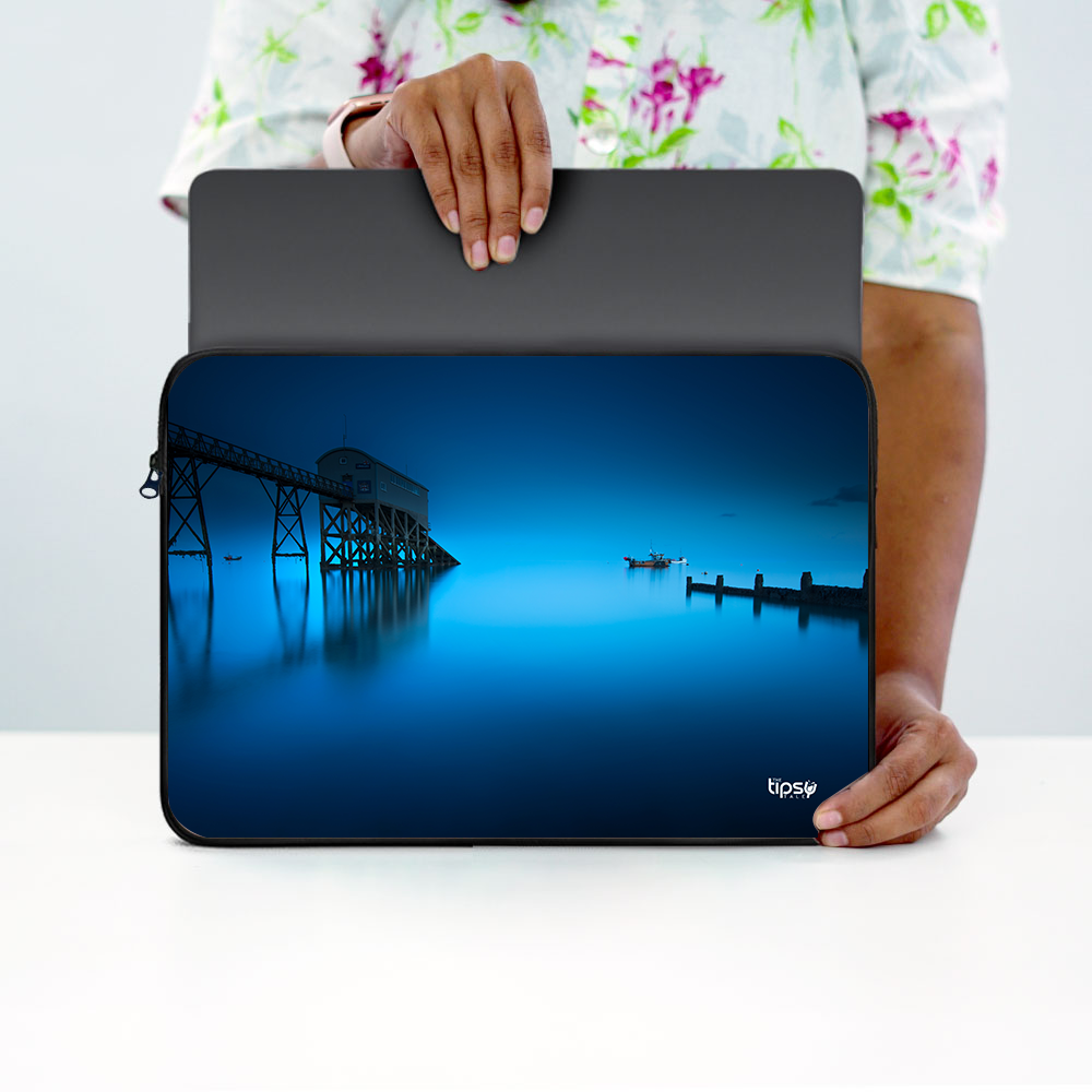 "THE BLUE HOUR" -Laptop Sleeves:Bold Modern Design for Every Size